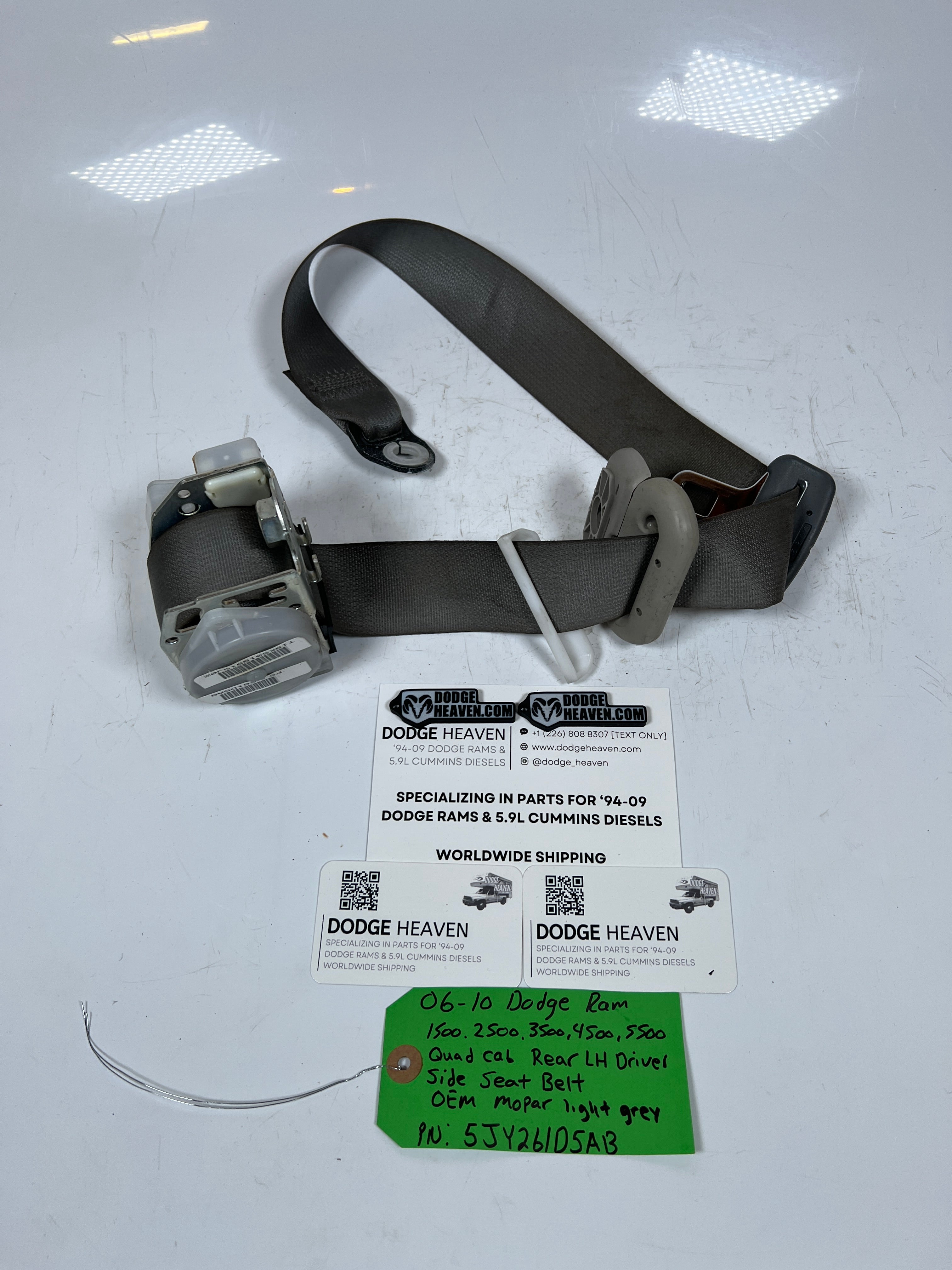 2006-2010 Dodge Ram 1500-5500 Driver Side Rear LH Seat Belt