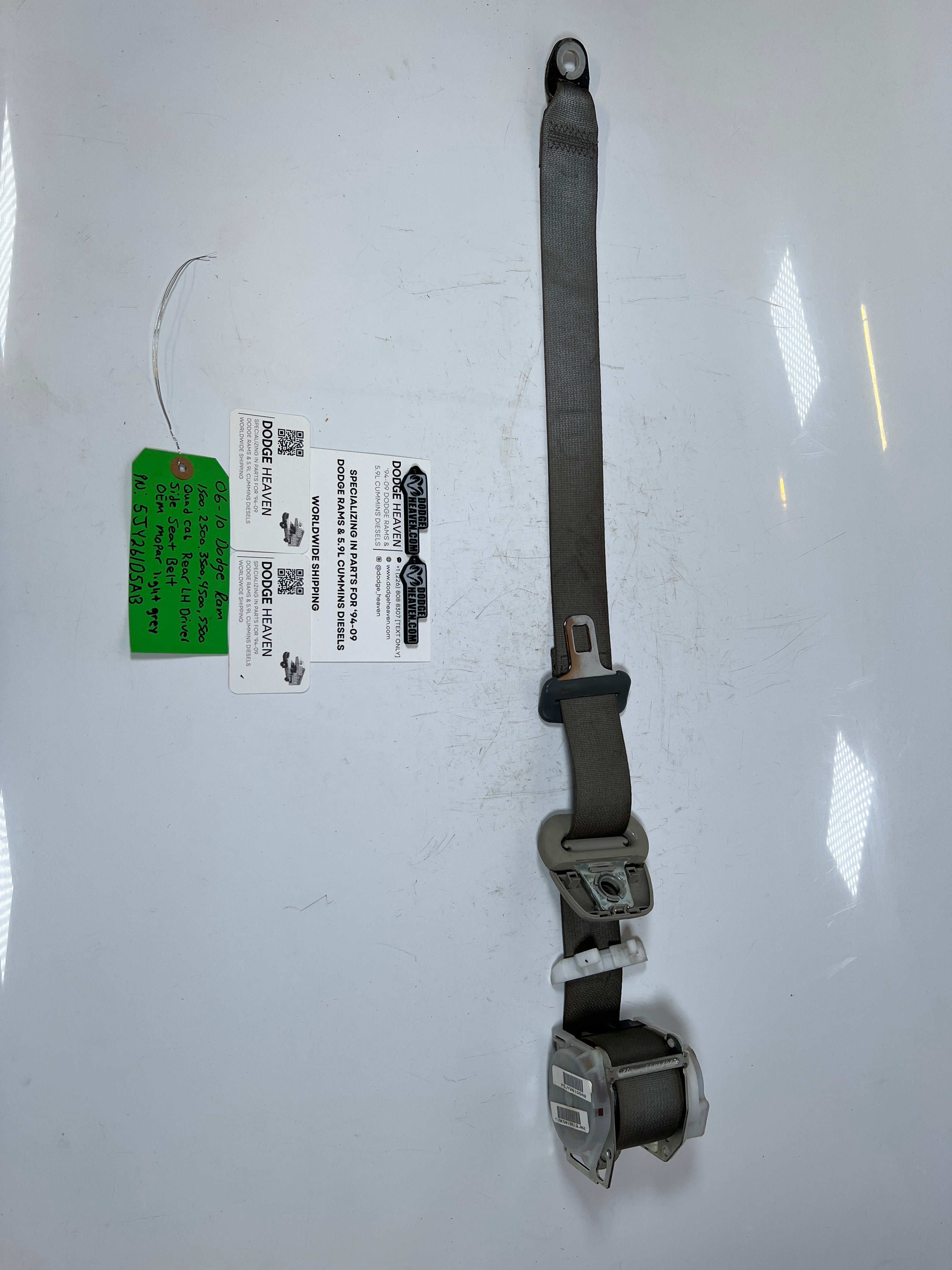 2006-2010 Dodge Ram 1500-5500 Driver Side Rear LH Seat Belt