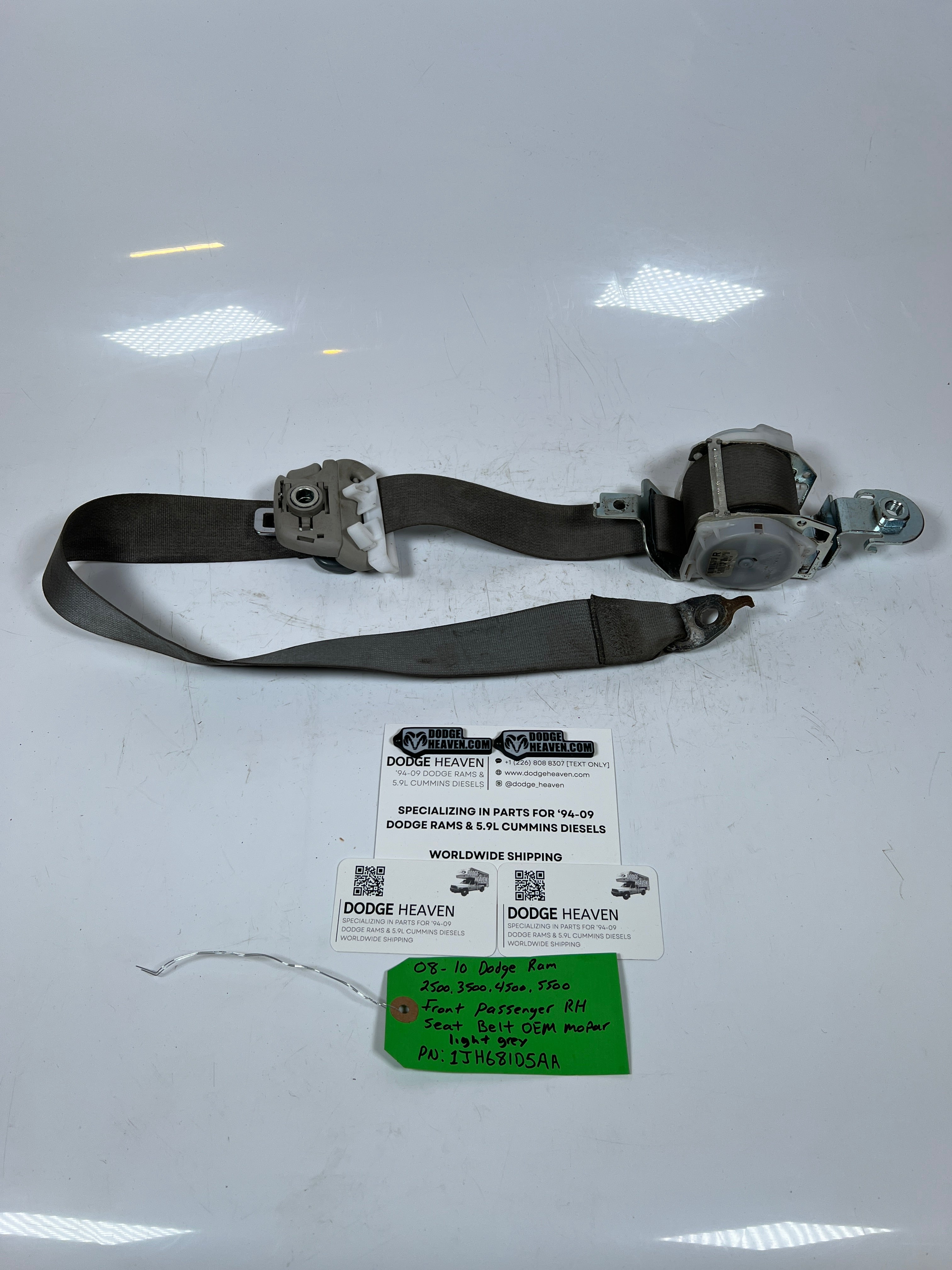 2008-2010 Dodge Ram 2500-5500 Front Passenger Seat Belt