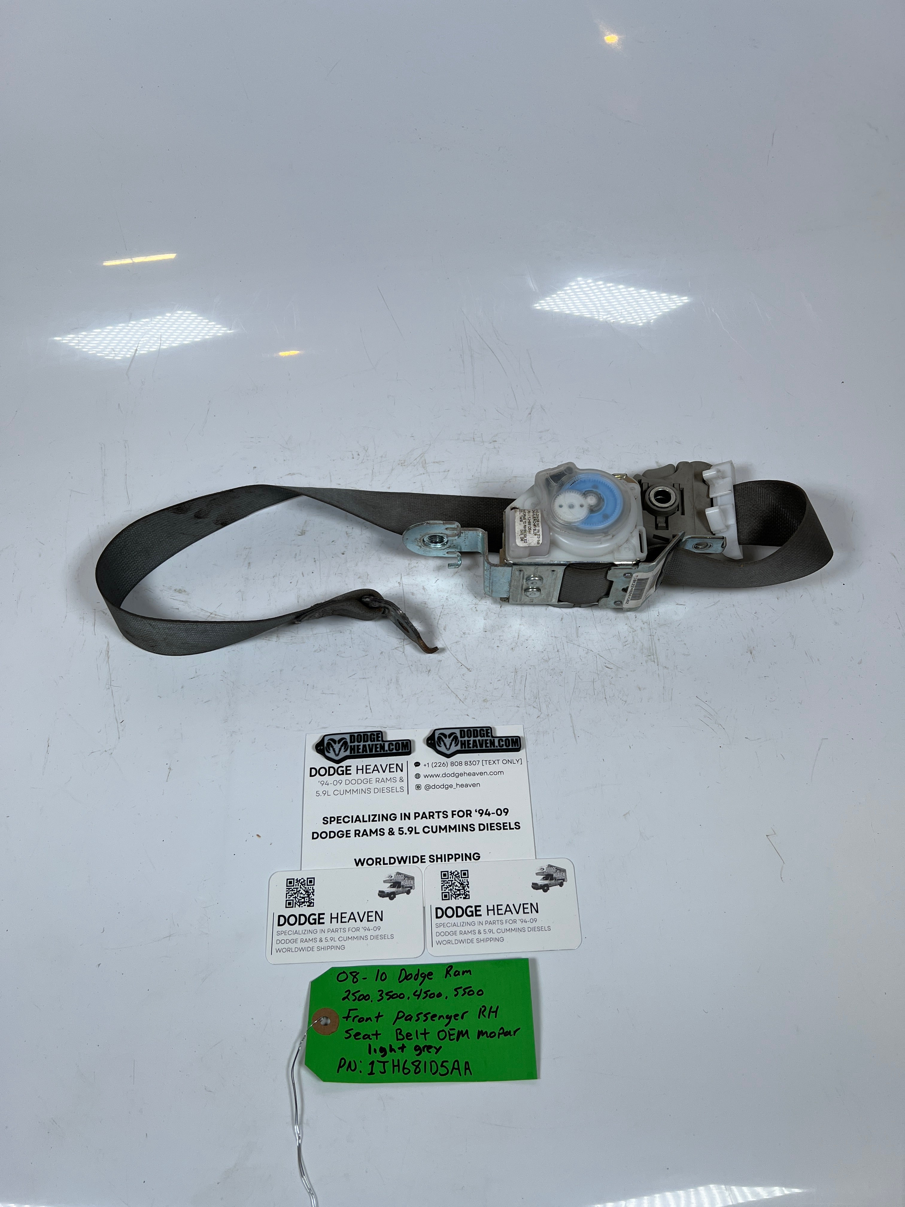 2008-2010 Dodge Ram 2500-5500 Front Passenger Seat Belt
