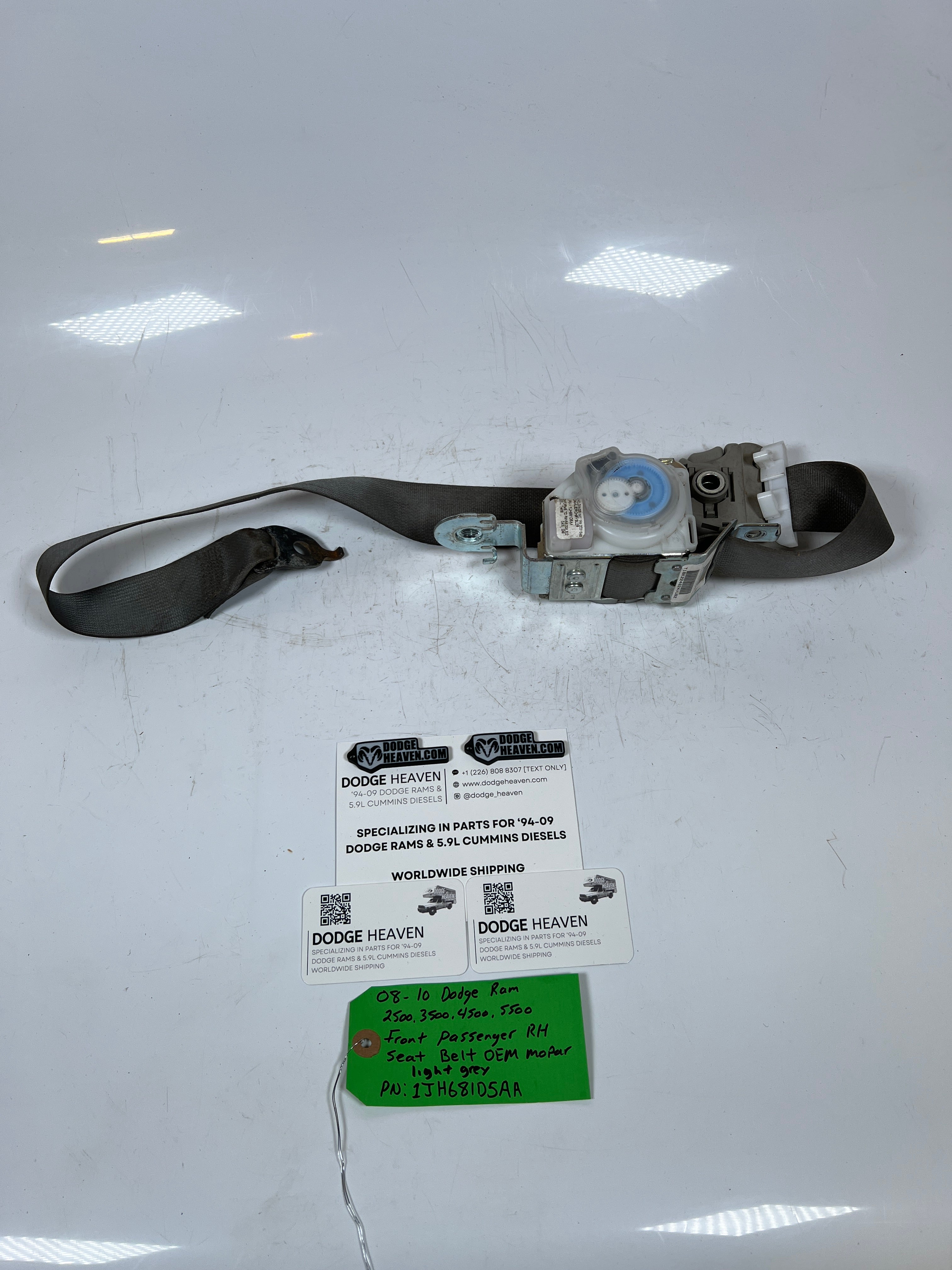 2008-2010 Dodge Ram 2500-5500 Front Passenger Seat Belt