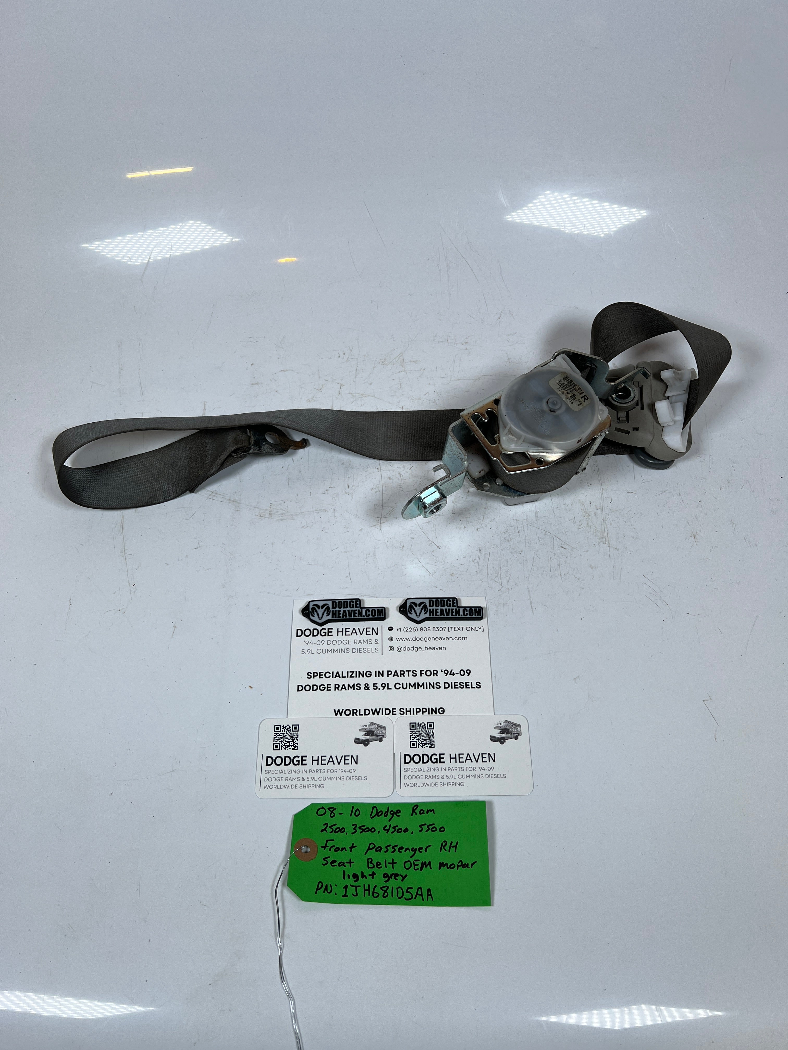 2008-2010 Dodge Ram 2500-5500 Front Passenger Seat Belt