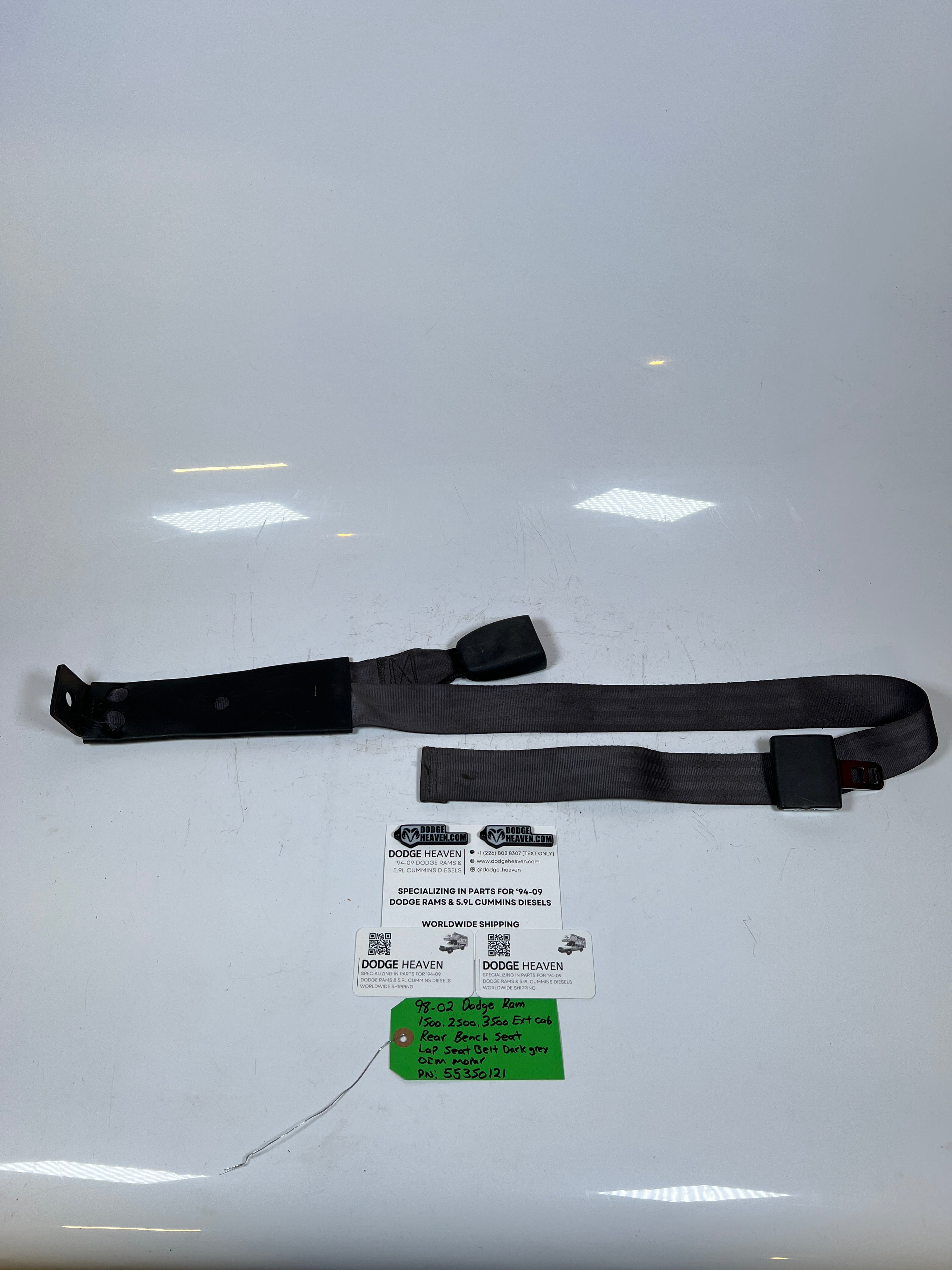 1998-2002 Dodge Ram 1500-3500 Rear Bench Seat, Lap Seat Belt