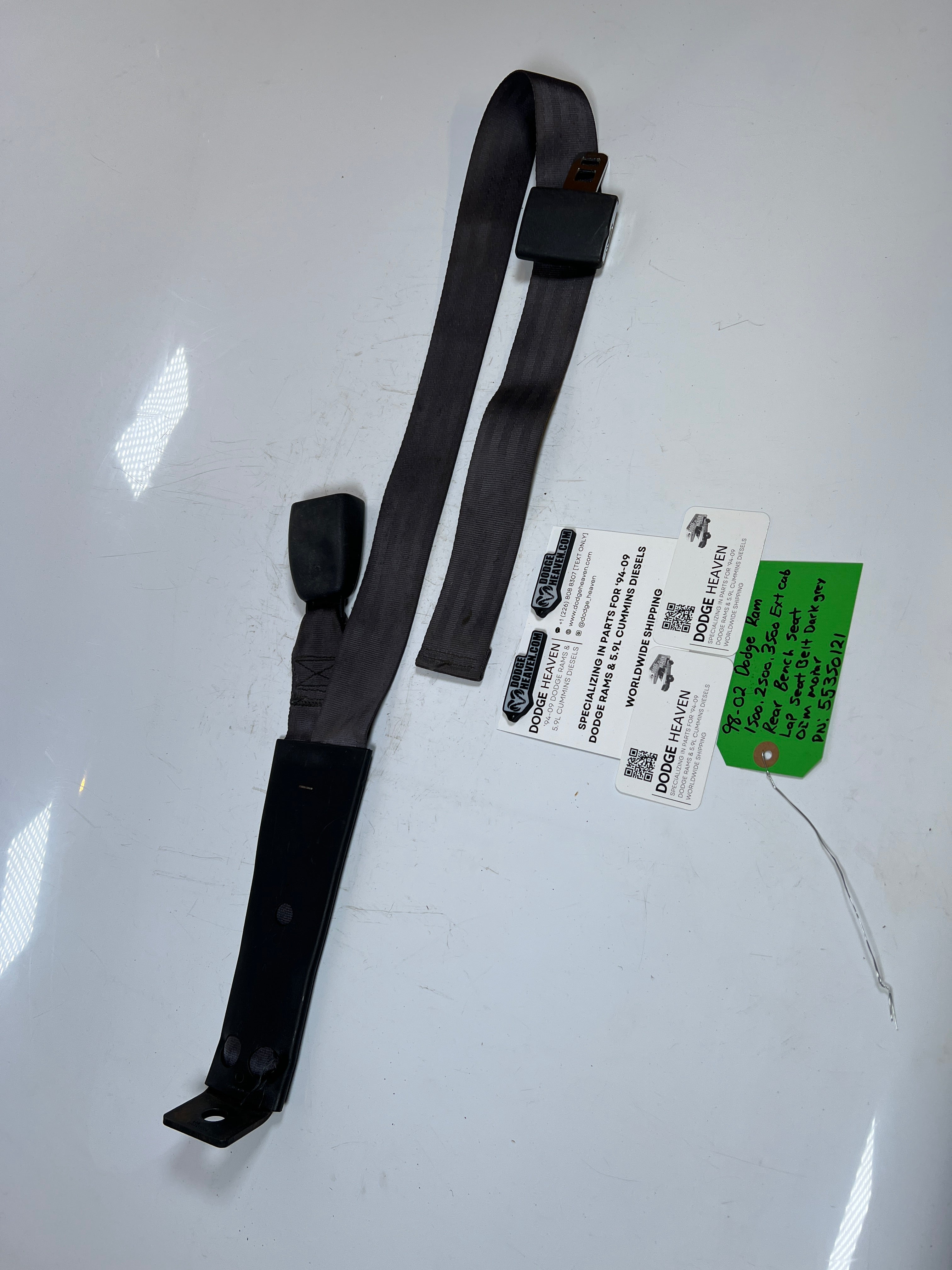 1998-2002 Dodge Ram 1500-3500 Rear Bench Seat, Lap Seat Belt