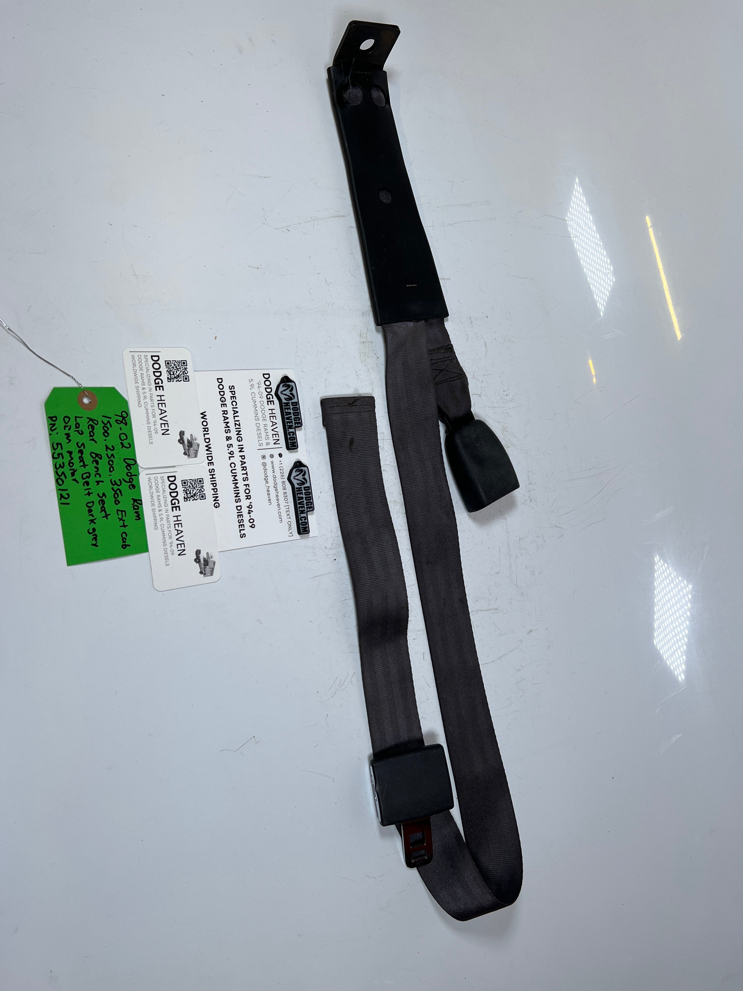 1998-2002 Dodge Ram 1500-3500 Rear Bench Seat, Lap Seat Belt