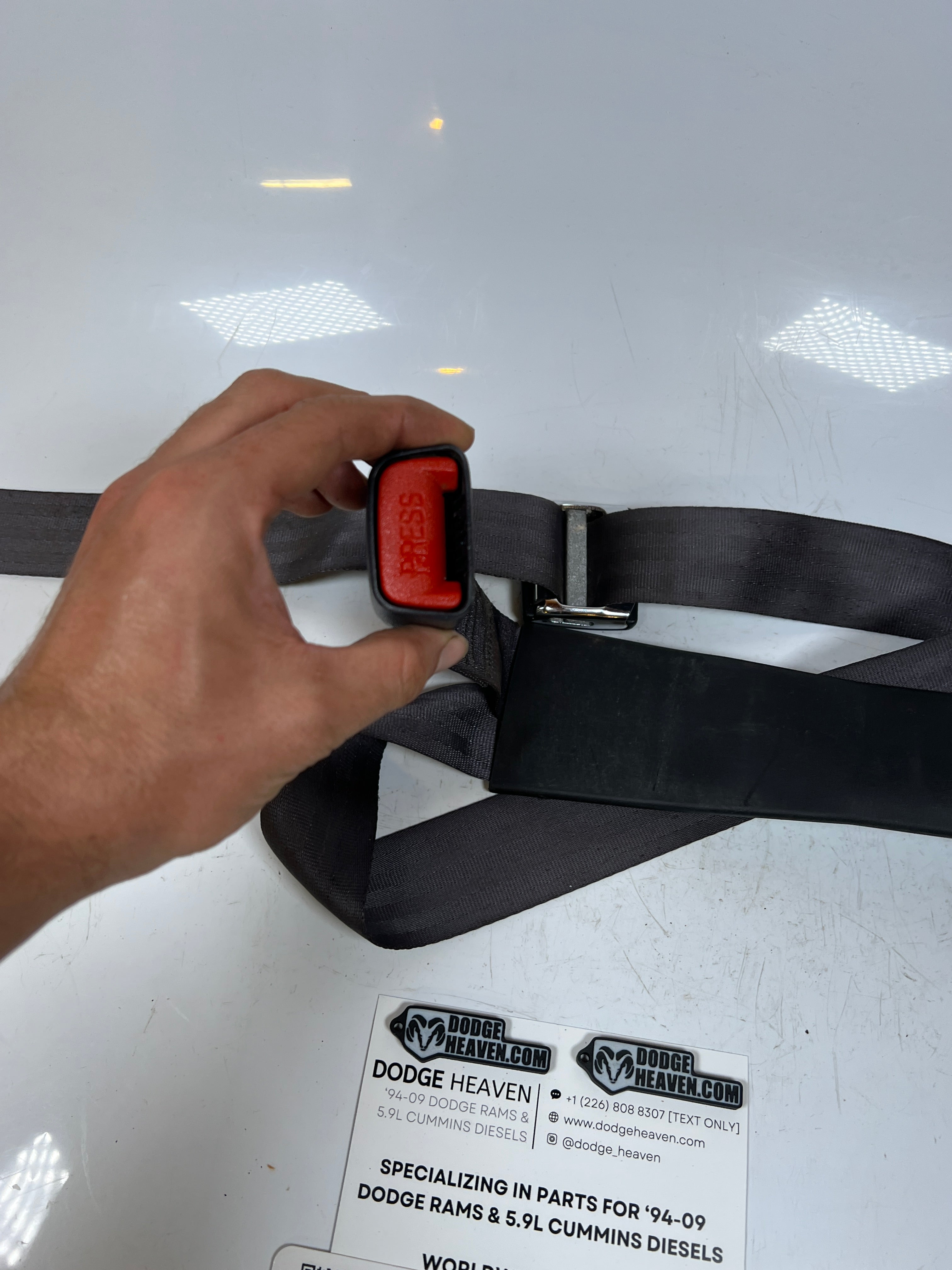1998-2002 Dodge Ram 1500-3500 Rear Bench Seat, Lap Seat Belt
