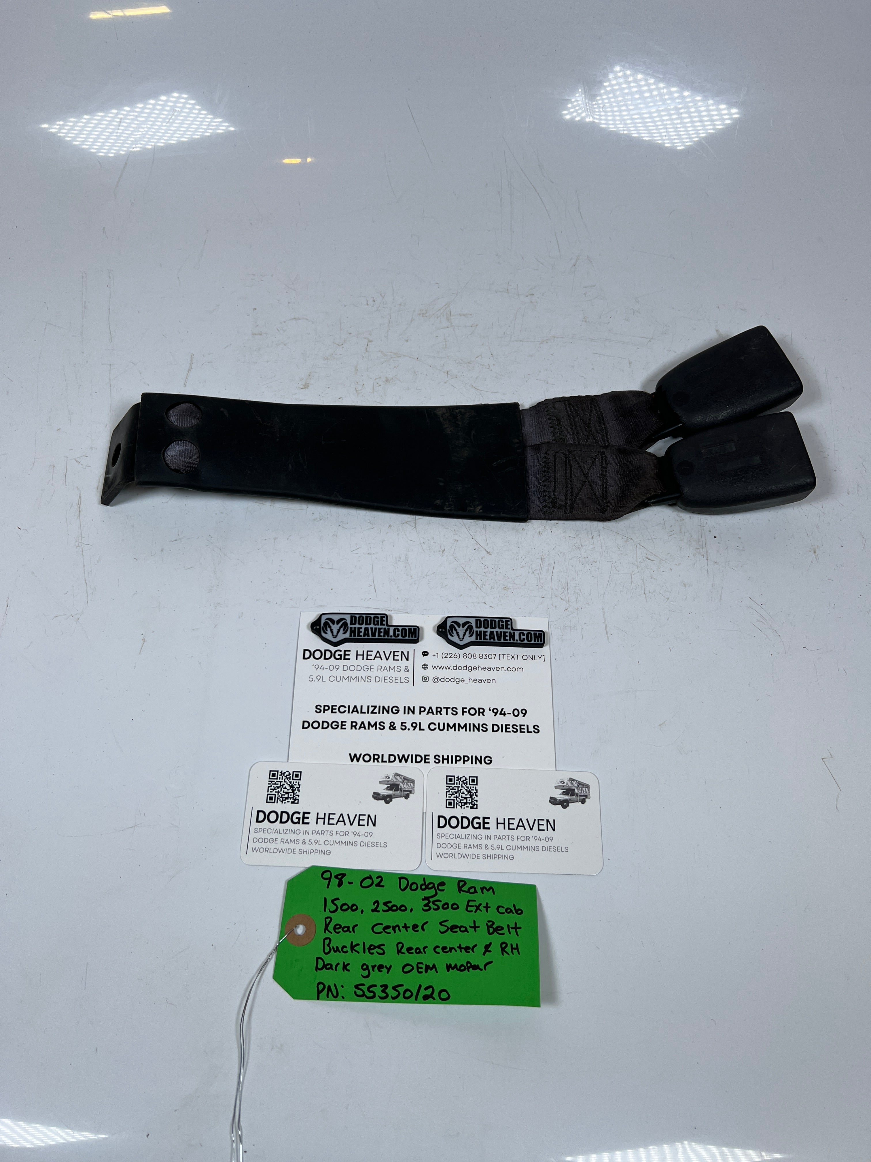 1998-2002 Dodge Ram 1500-3500 Rear Center Seat Belt Buckles LH & RH