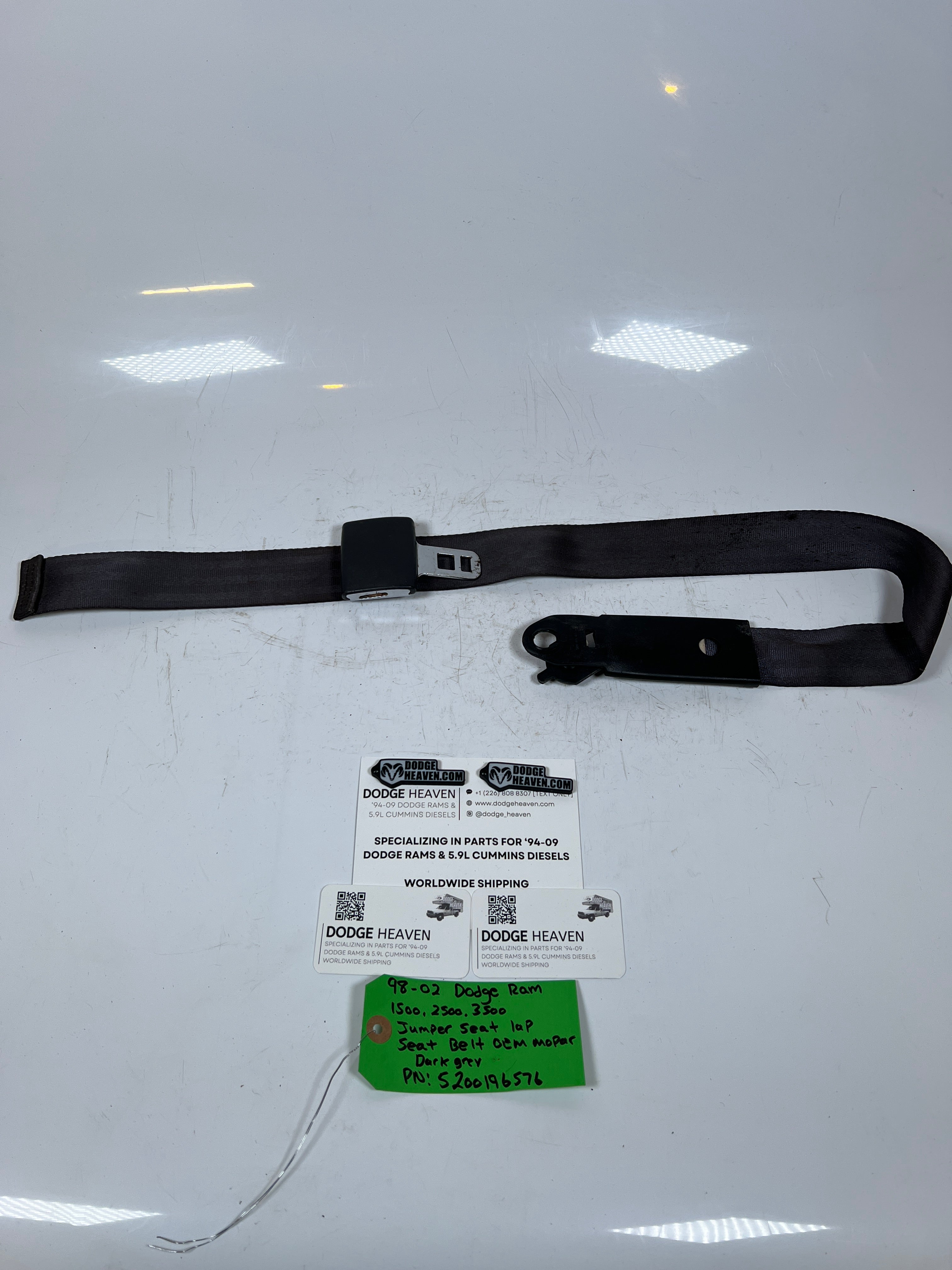 1998-2002 Dodge Ram Center Lap Seat Belt Jumper Seat