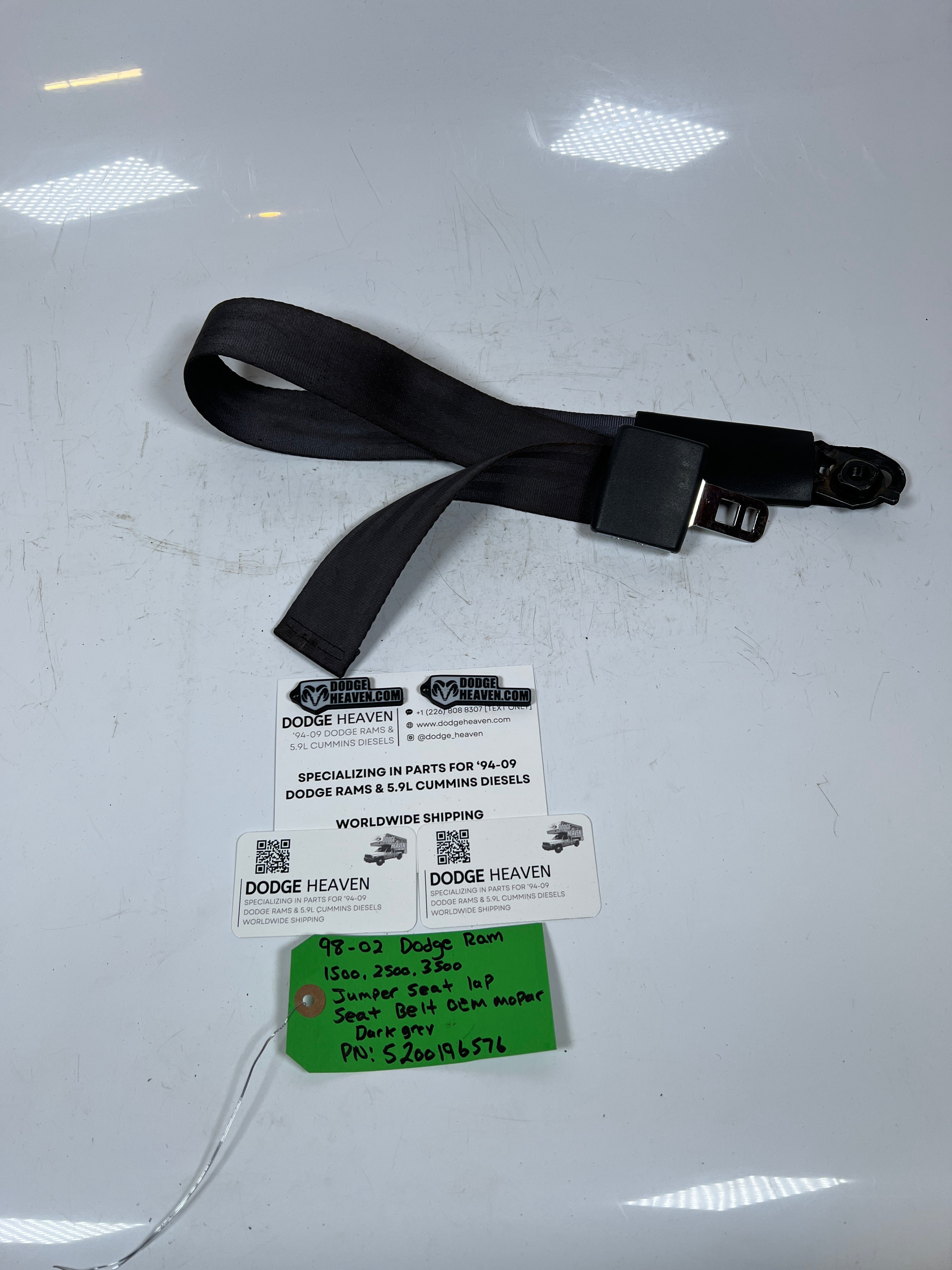 1998-2002 Dodge Ram Center Lap Seat Belt Jumper Seat