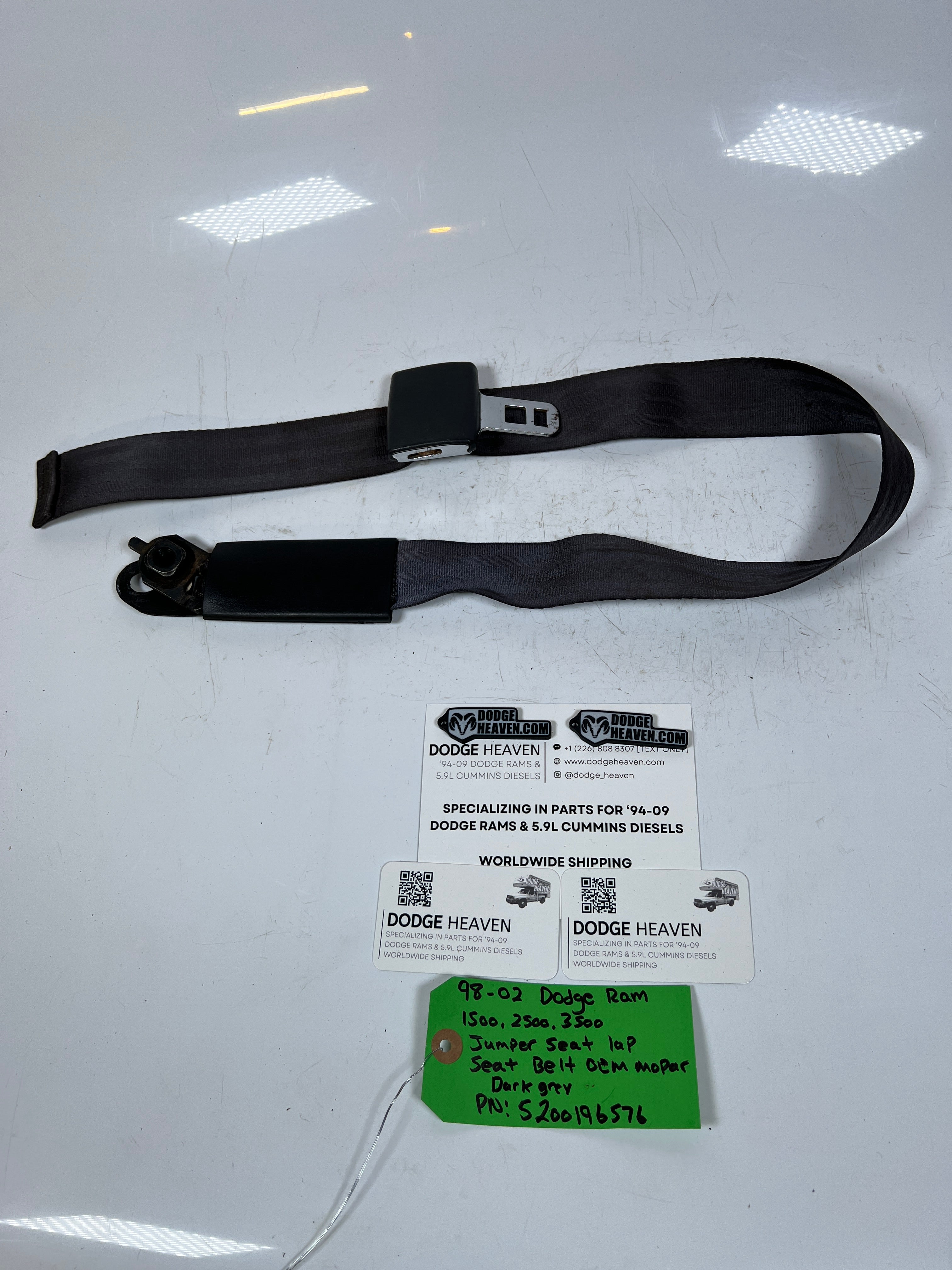 1998-2002 Dodge Ram Center Lap Seat Belt Jumper Seat