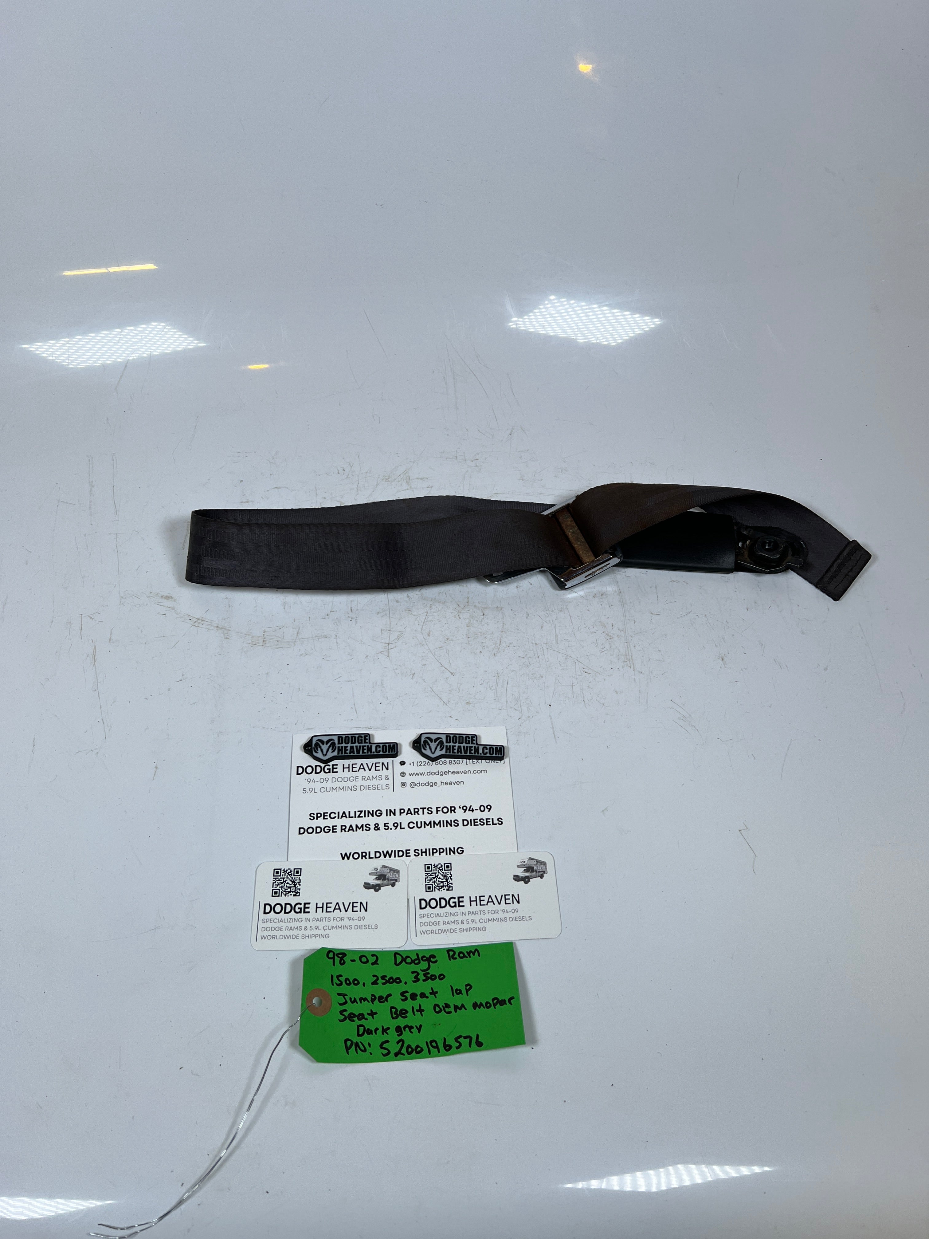 1998-2002 Dodge Ram Center Lap Seat Belt Jumper Seat