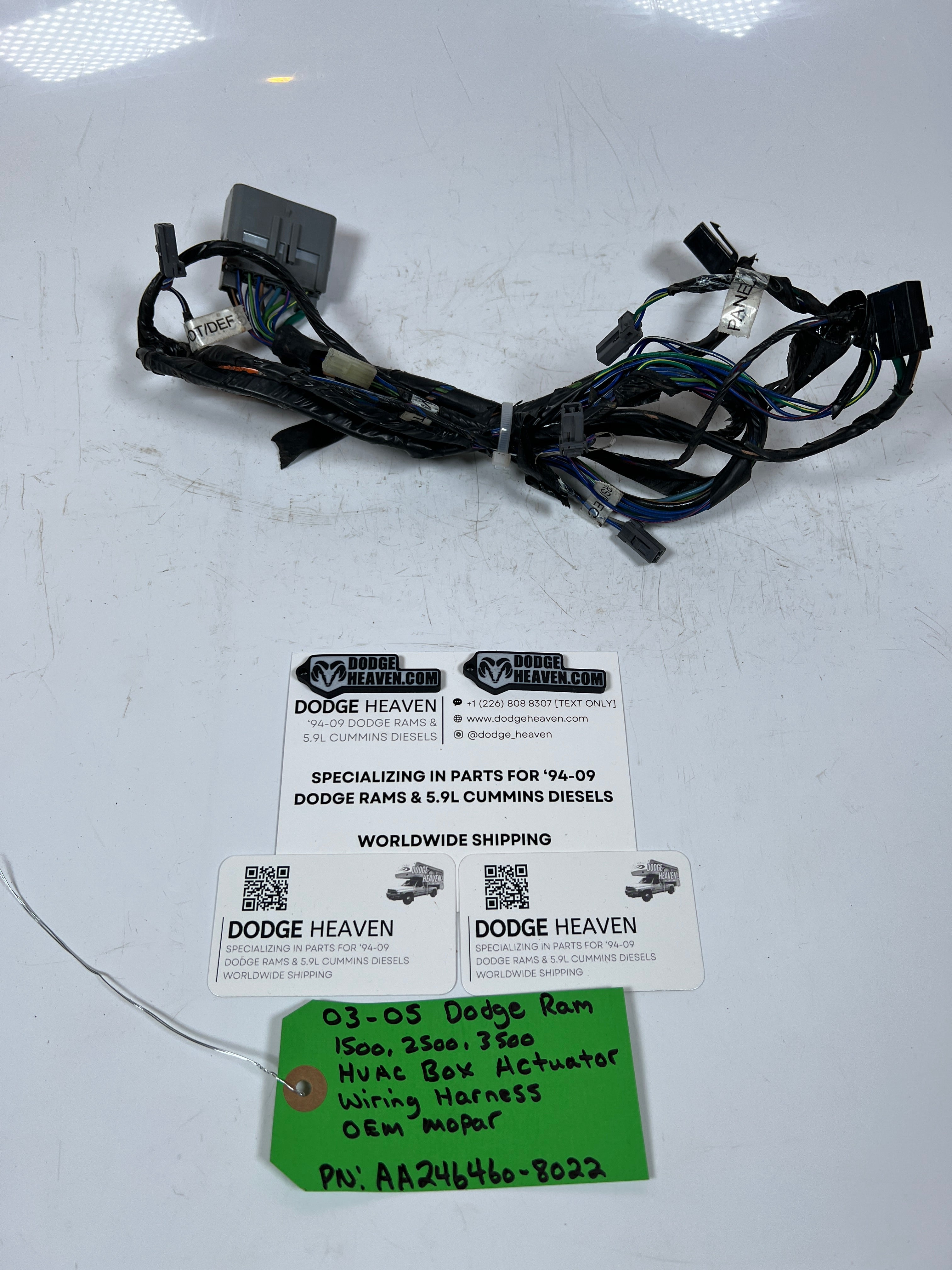 2003-2005 Dodge Ram HVAC Actuator Blower Motor Wiring Harness