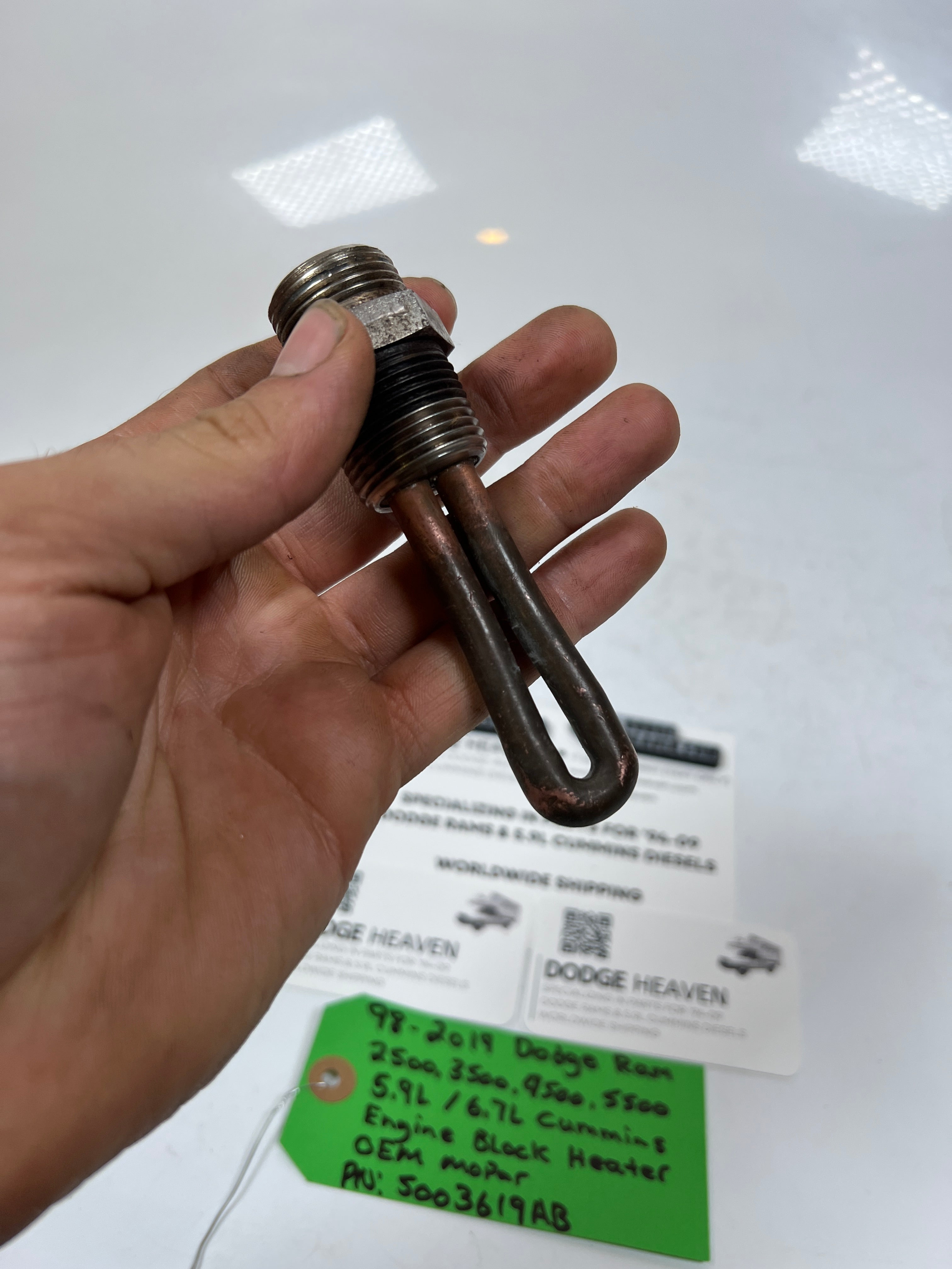 1998-2019 Dodge Ram 5.9L 6.7L Cummins Engine Block Heater Element