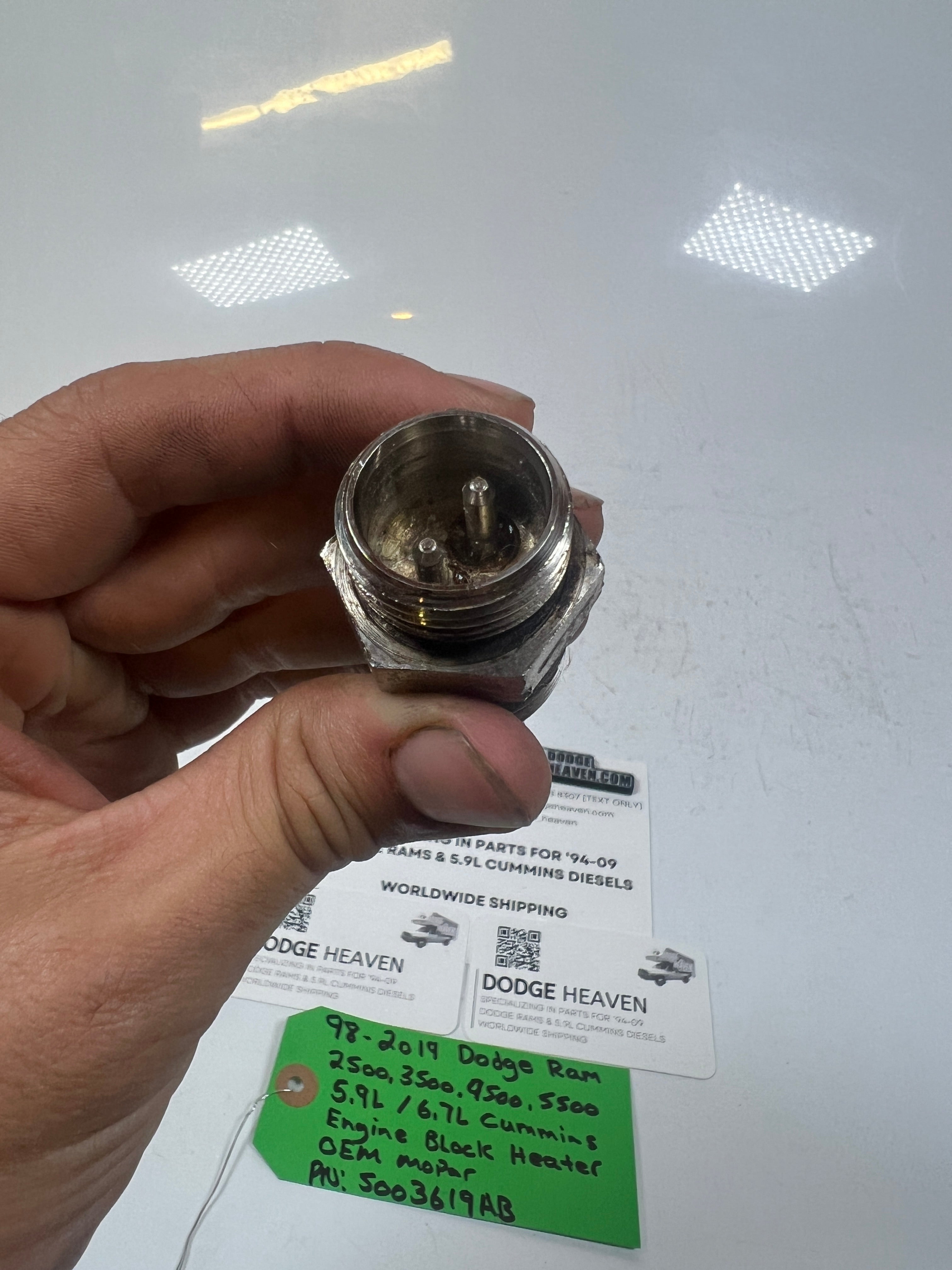 1998-2019 Dodge Ram 5.9L 6.7L Cummins Engine Block Heater Element
