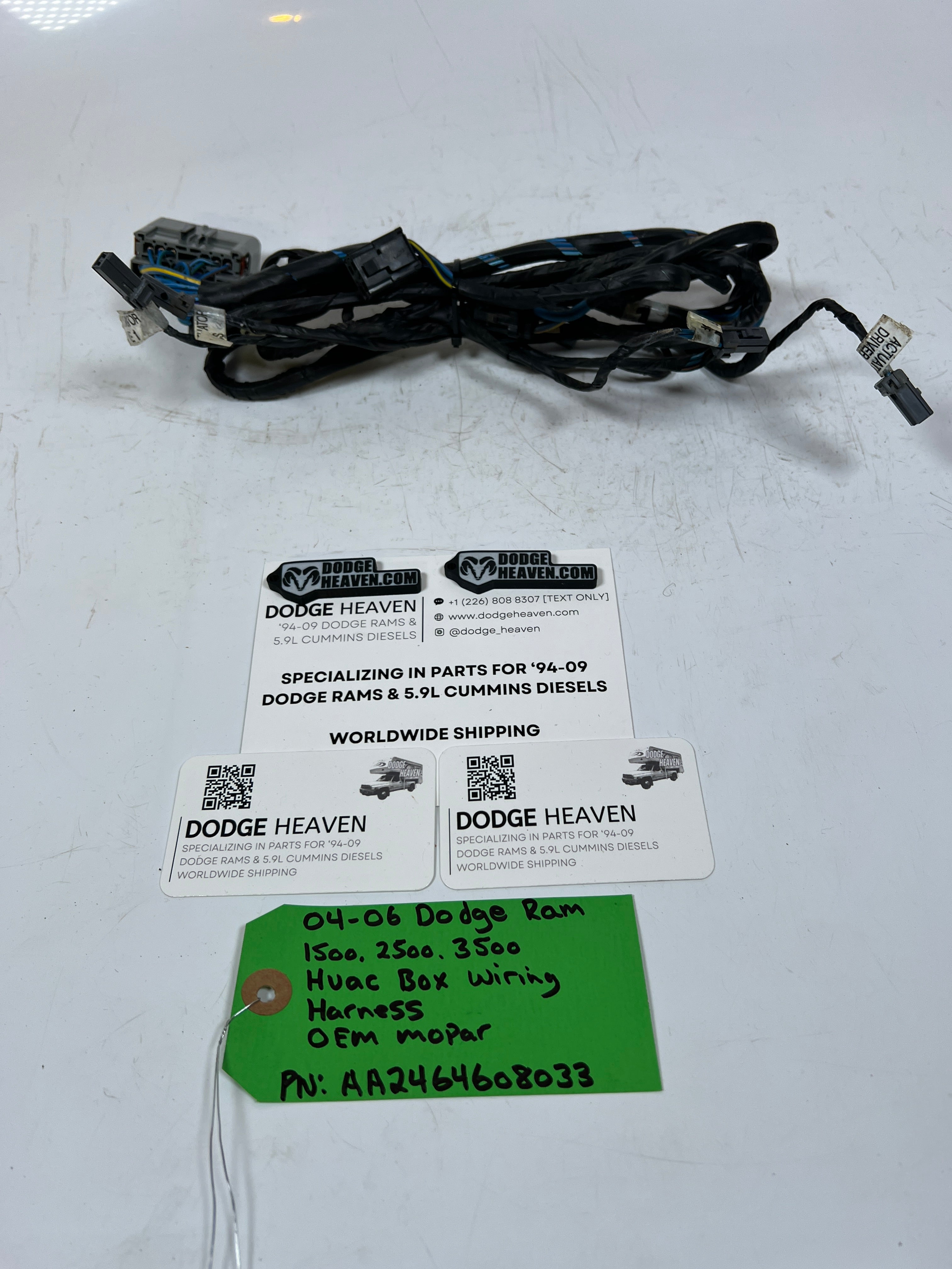 2004-2006 Dodge Ram HVAC Actuator Blower Motor Wiring Harness