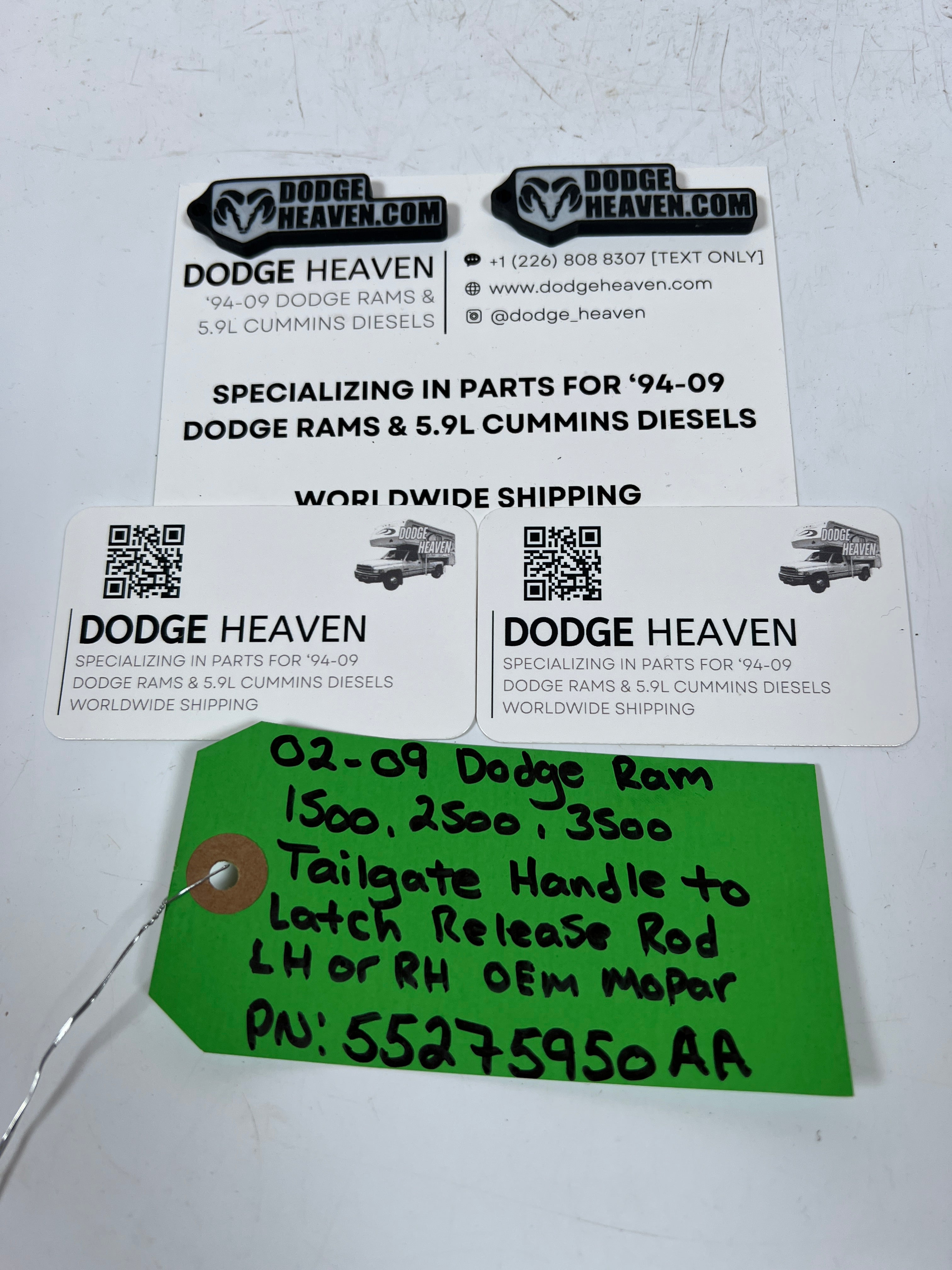 2002-2009 Dodge Ram Tailgate Handle to Latch Release Rod LH & RH