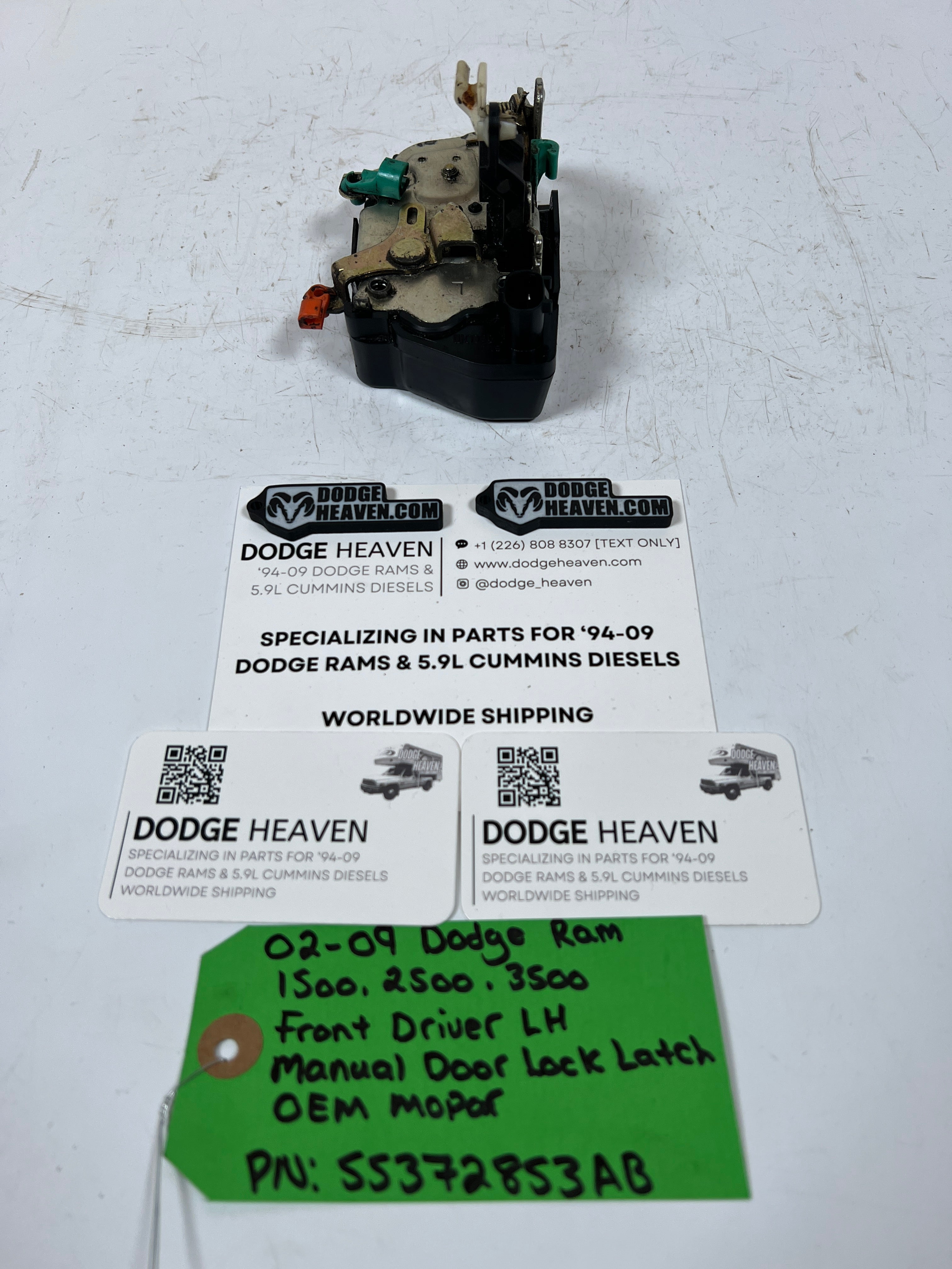 2002-2009 Dodge Ram Front Driver LH Manual Door Lock Latch