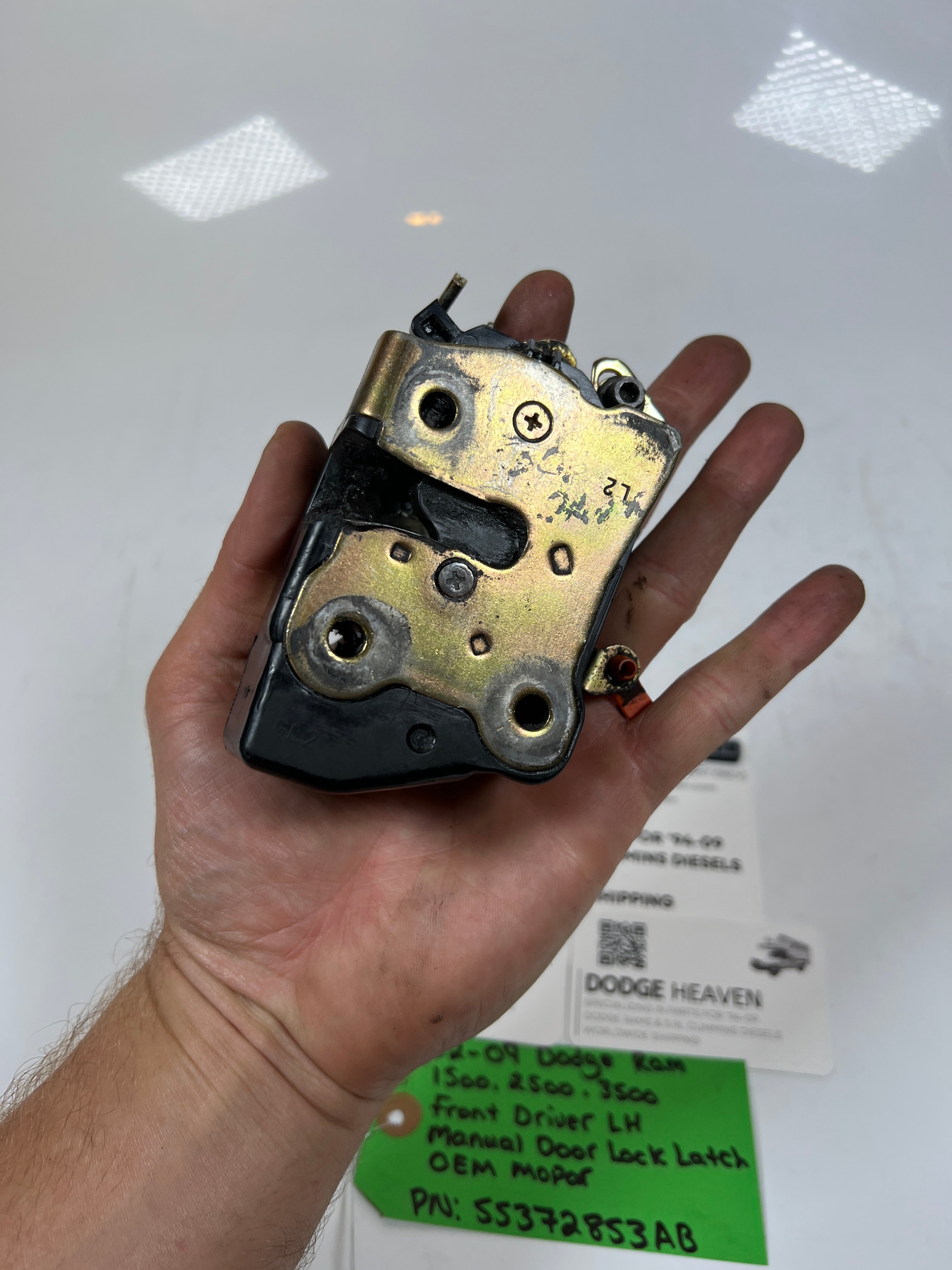 2002-2009 Dodge Ram Front Driver LH Manual Door Lock Latch
