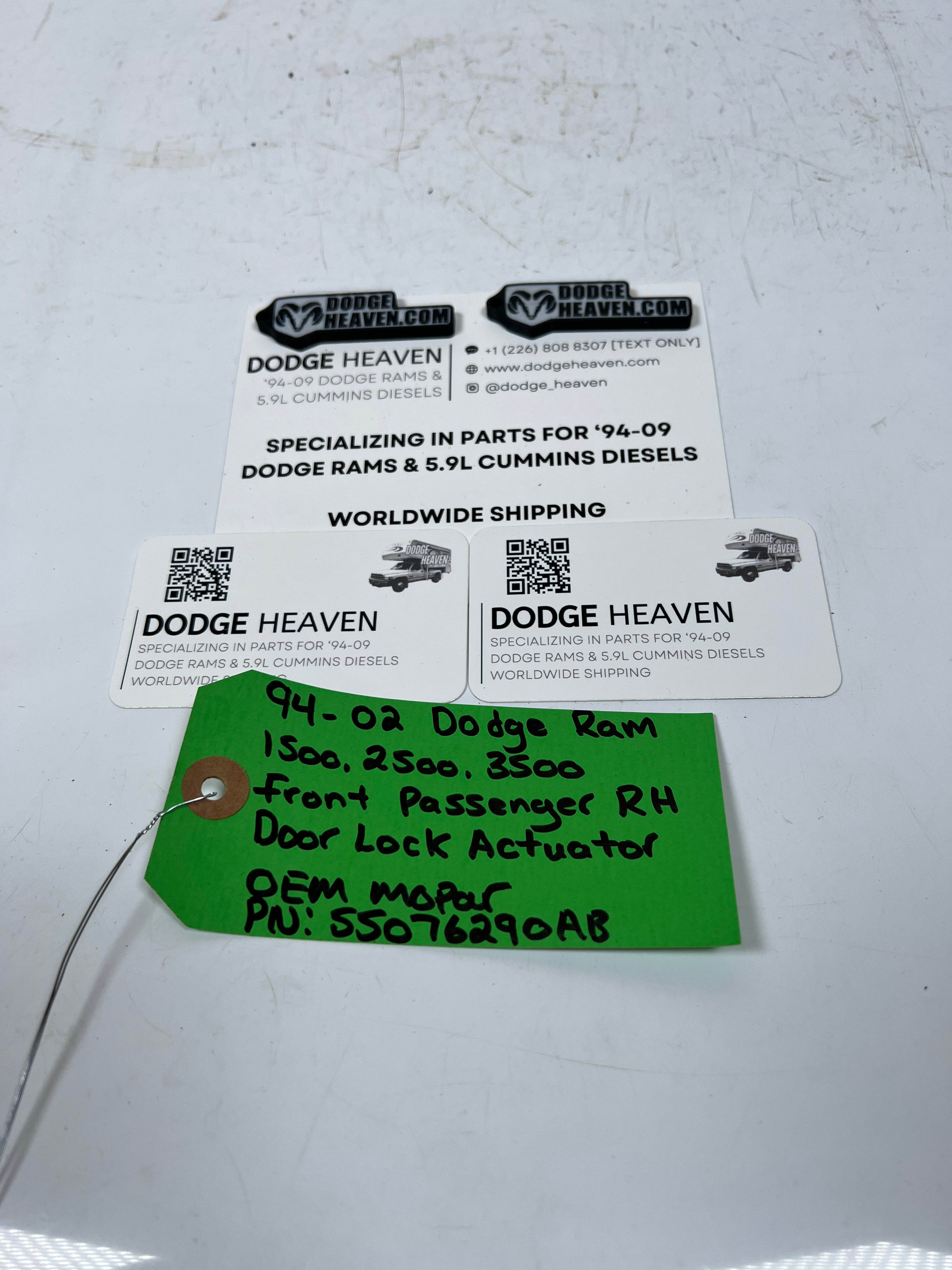 1994-2002 Dodge Ram Front Passenger RH Door Lock Actuator