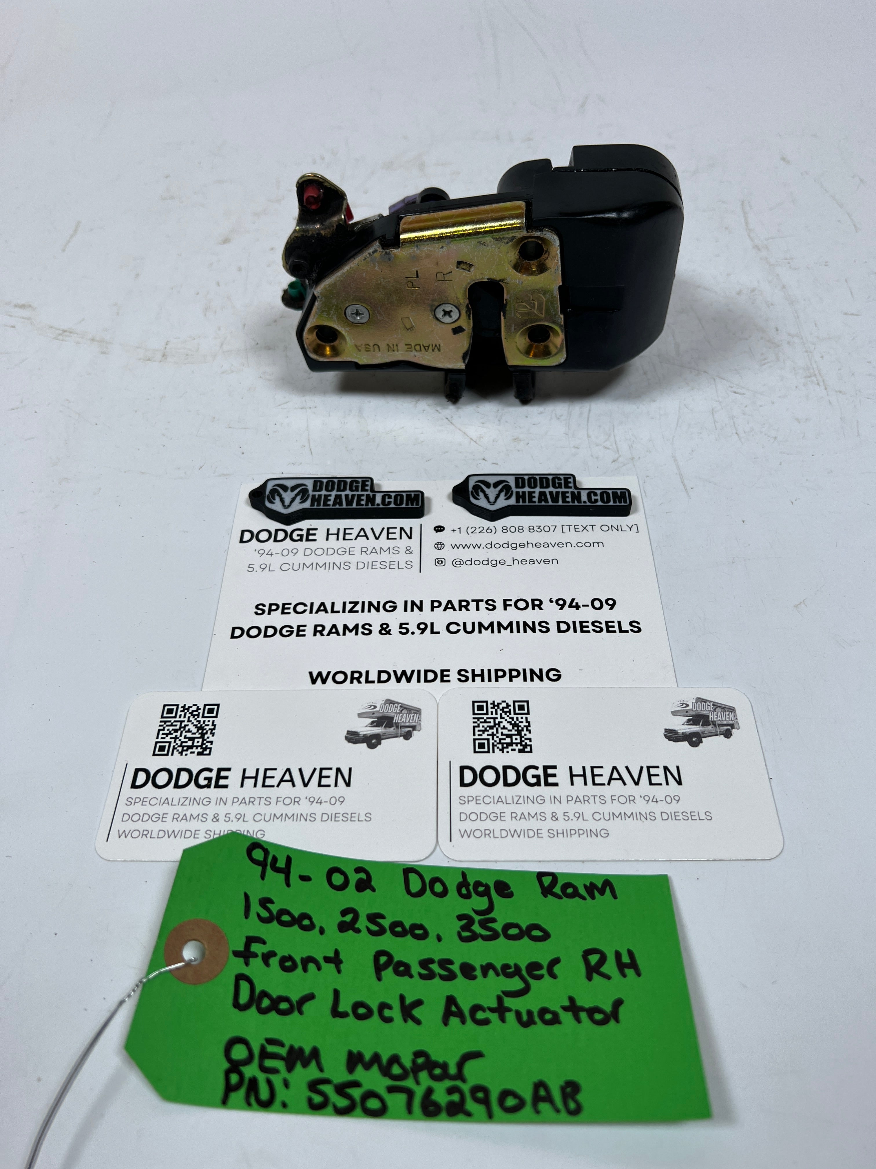 1994-2002 Dodge Ram Front Passenger RH Door Lock Actuator