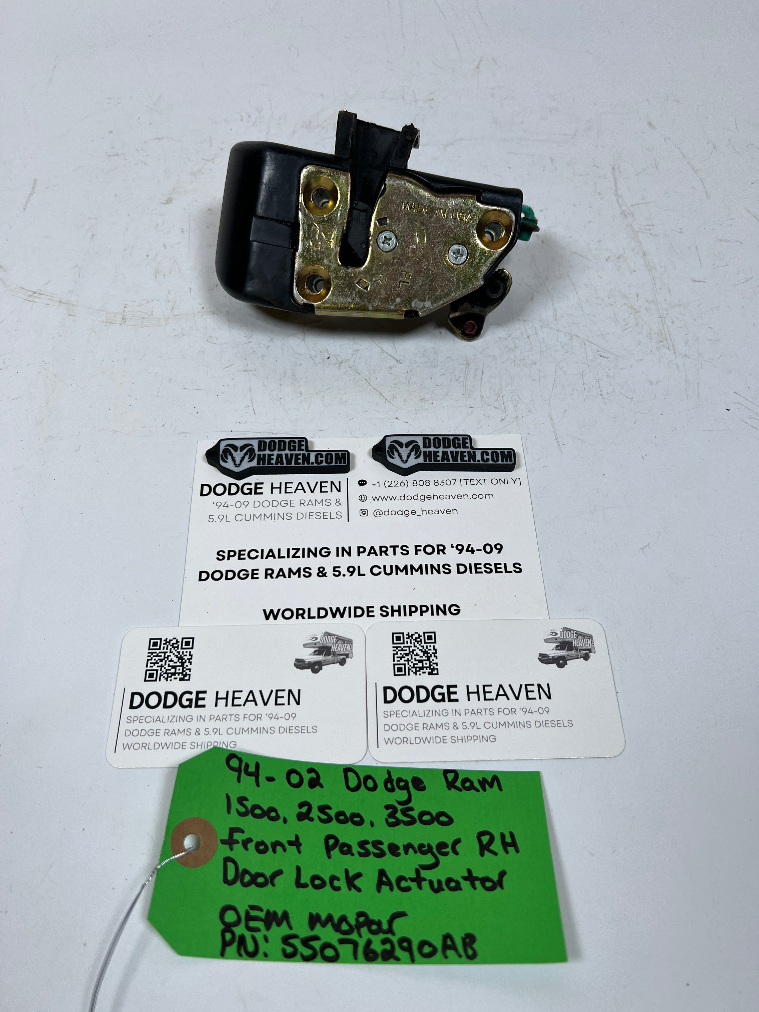 1994-2002 Dodge Ram Front Passenger RH Door Lock Actuator
