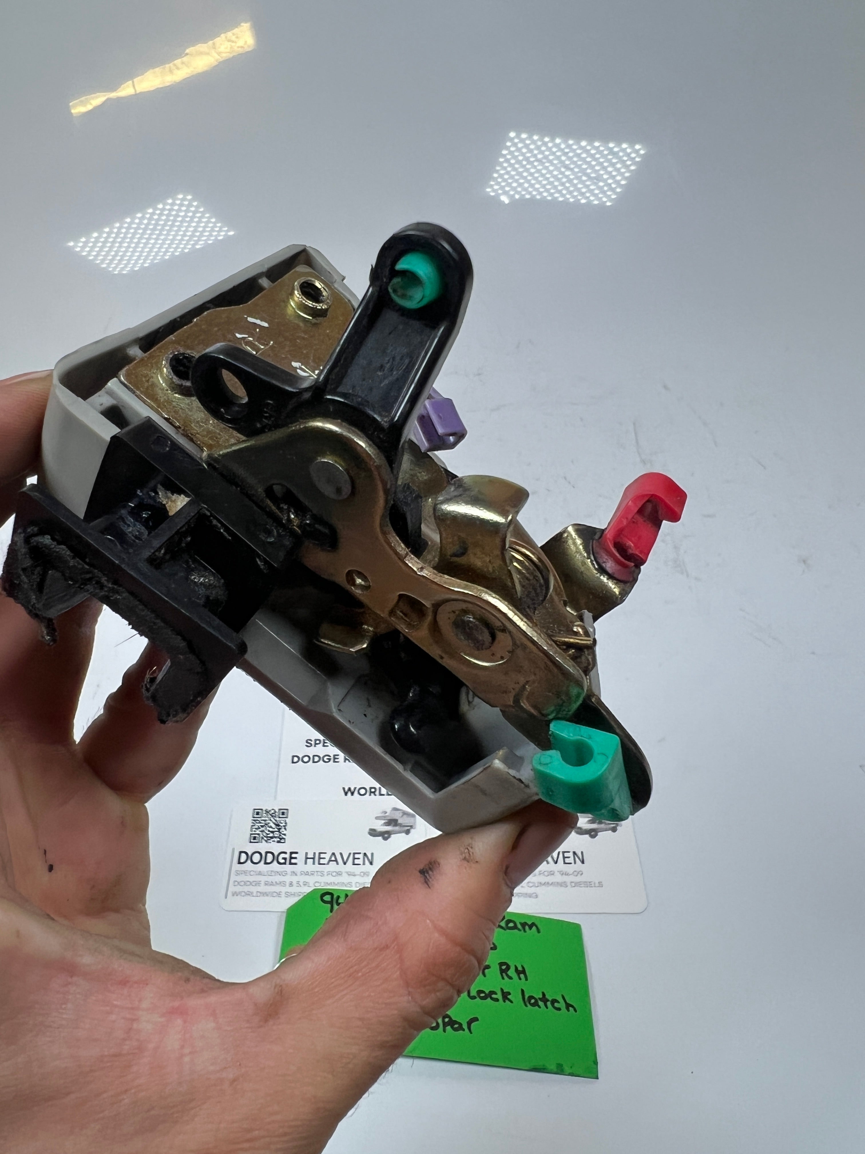 1994-2002 Dodge Ram Front Passenger RH Manual Door Lock Latch