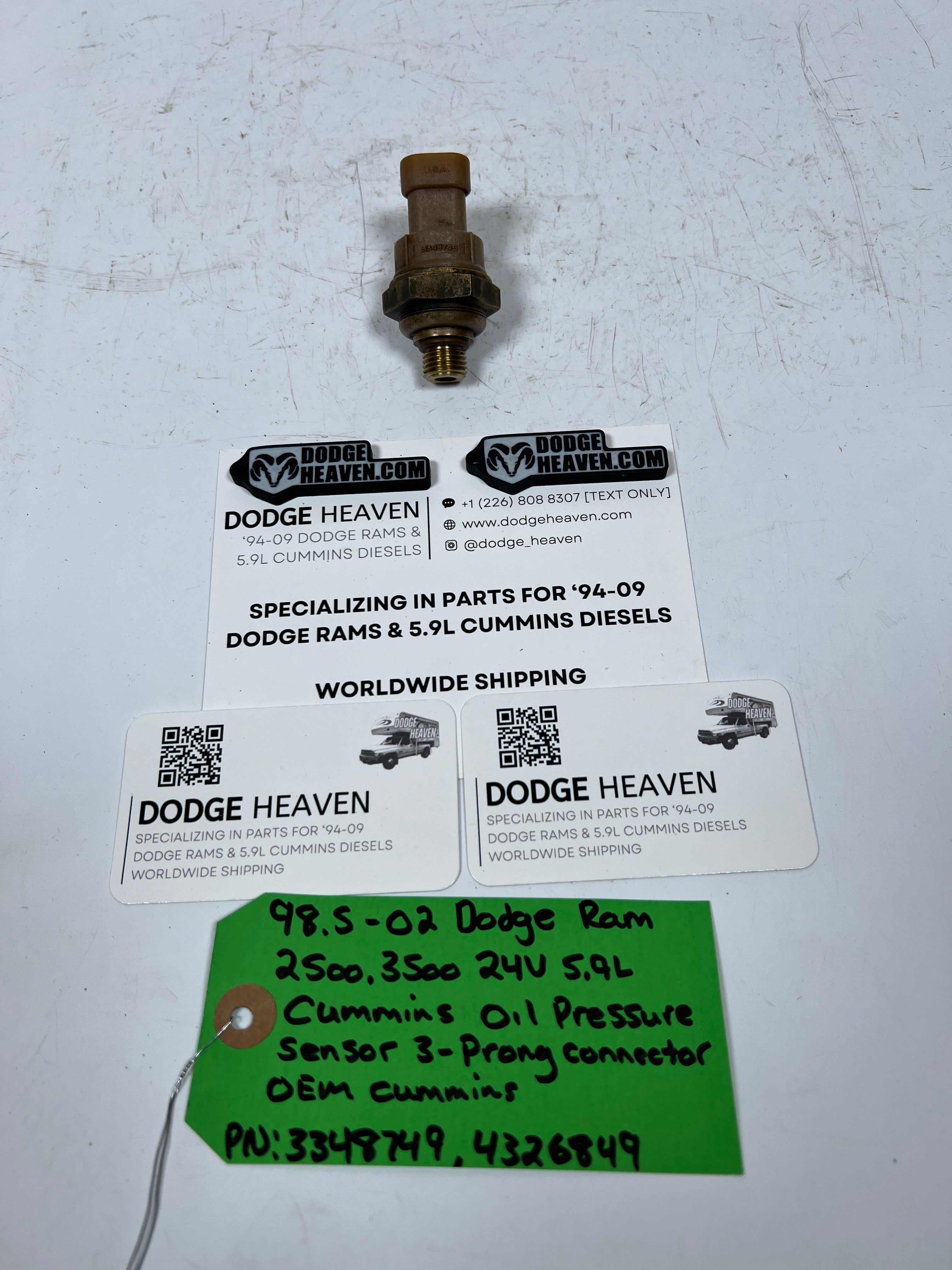 1998.5-2002 Dodge Ram 24 Valve 5.9L Cummins Oil Pressure Sensor