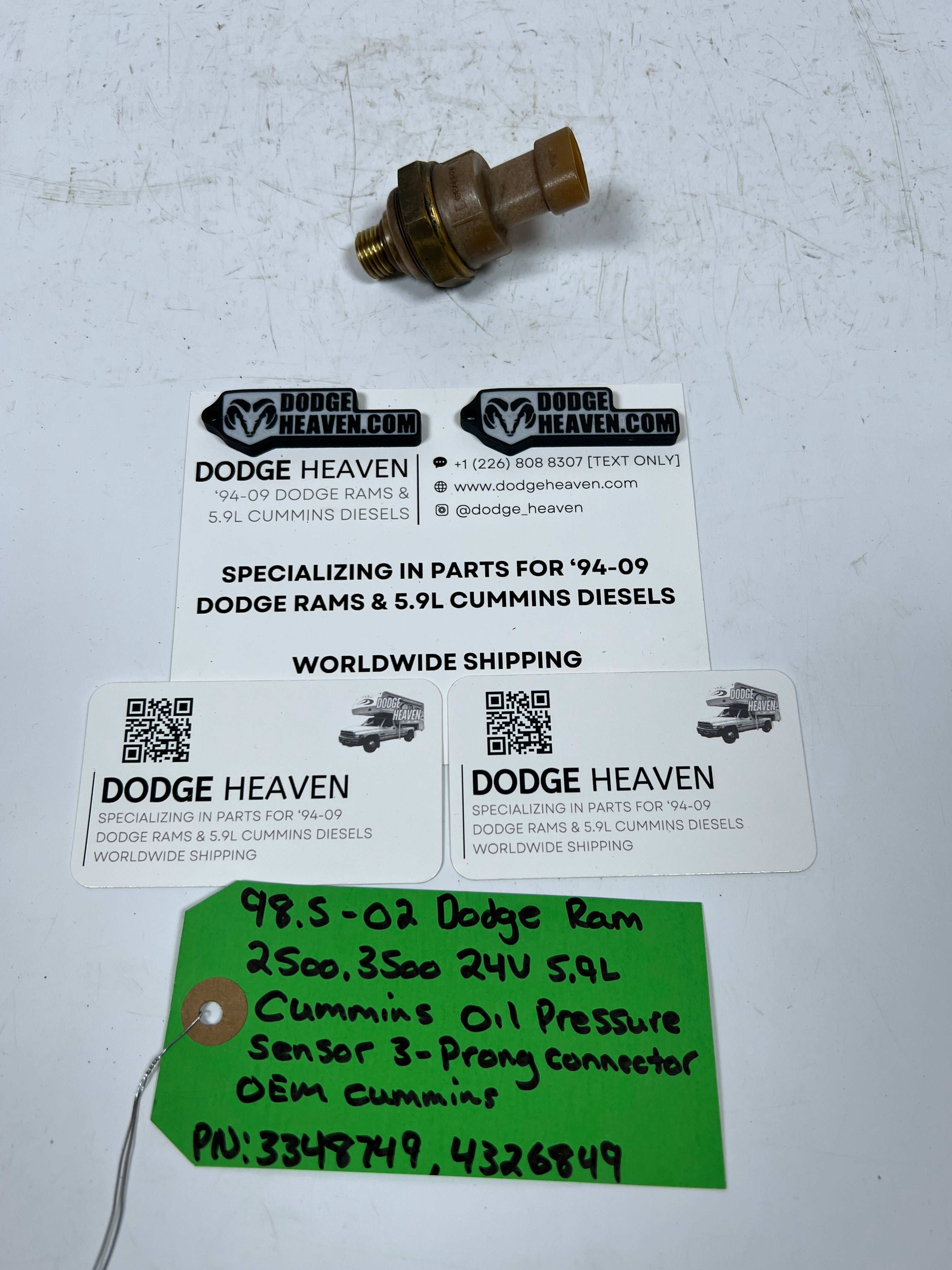 1998.5-2002 Dodge Ram 24 Valve 5.9L Cummins Oil Pressure Sensor