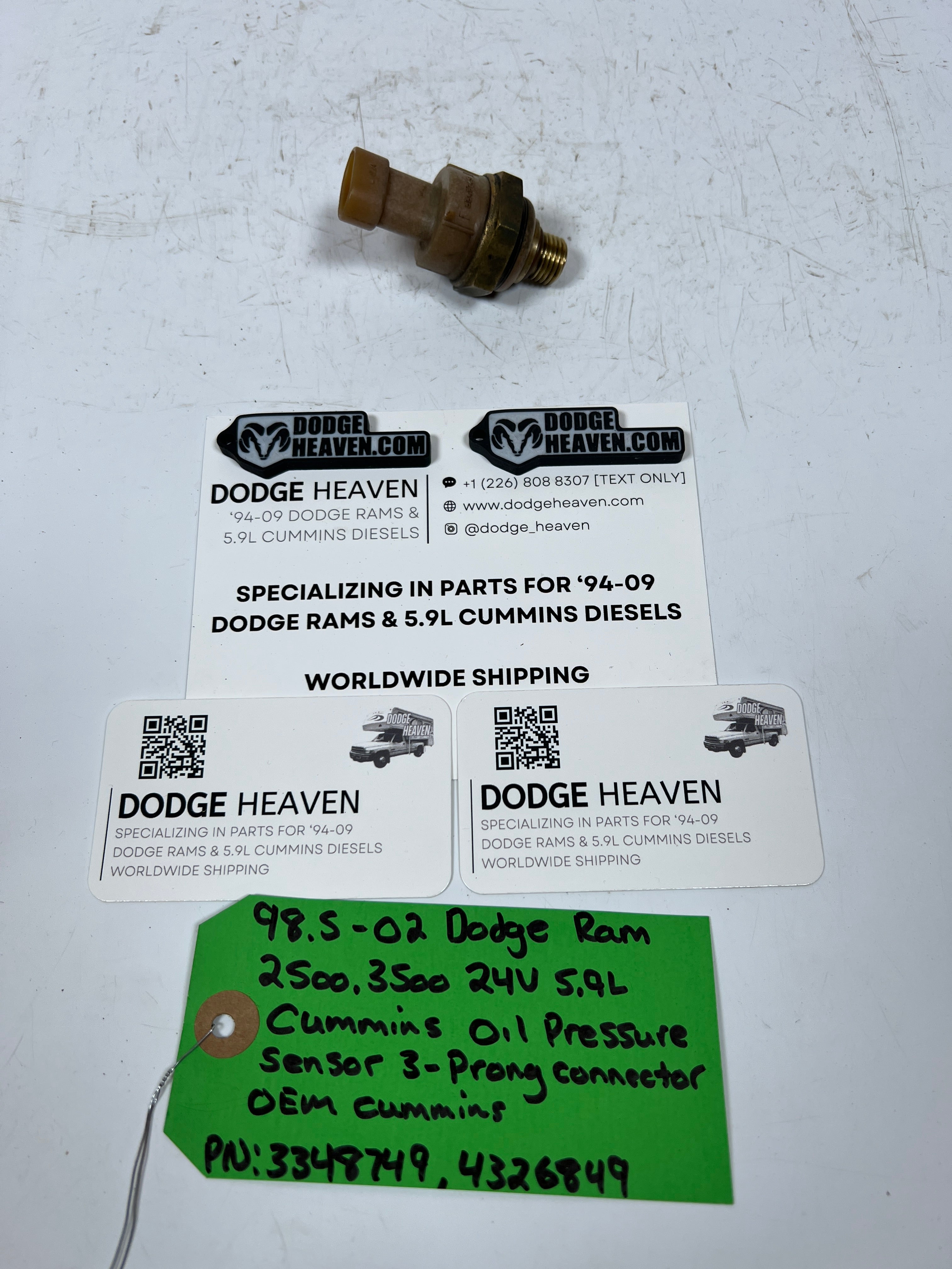 1998.5-2002 Dodge Ram 24 Valve 5.9L Cummins Oil Pressure Sensor