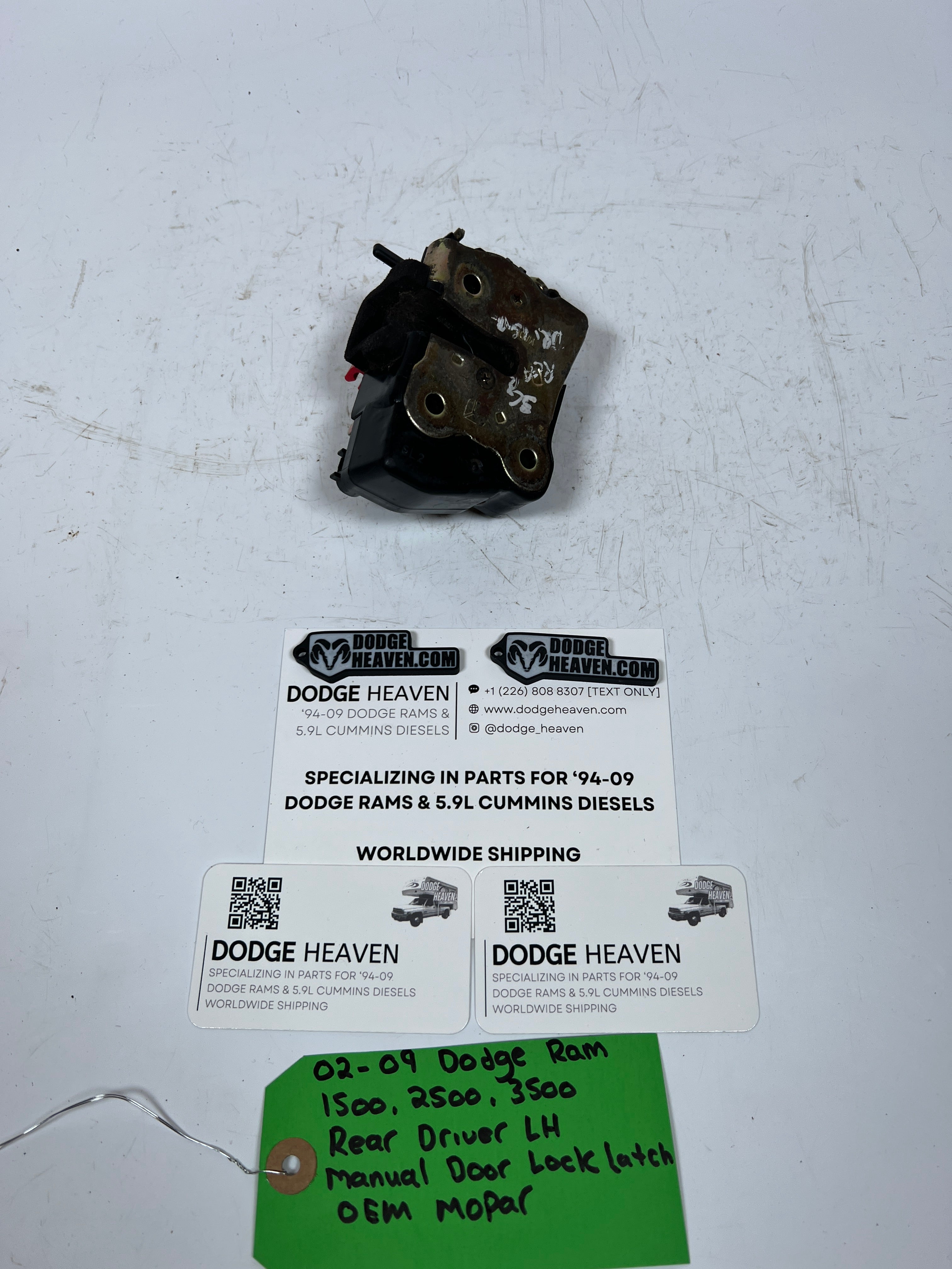 2002-2009 Dodge Ram Rear Driver LH Manual Door Lock Latch