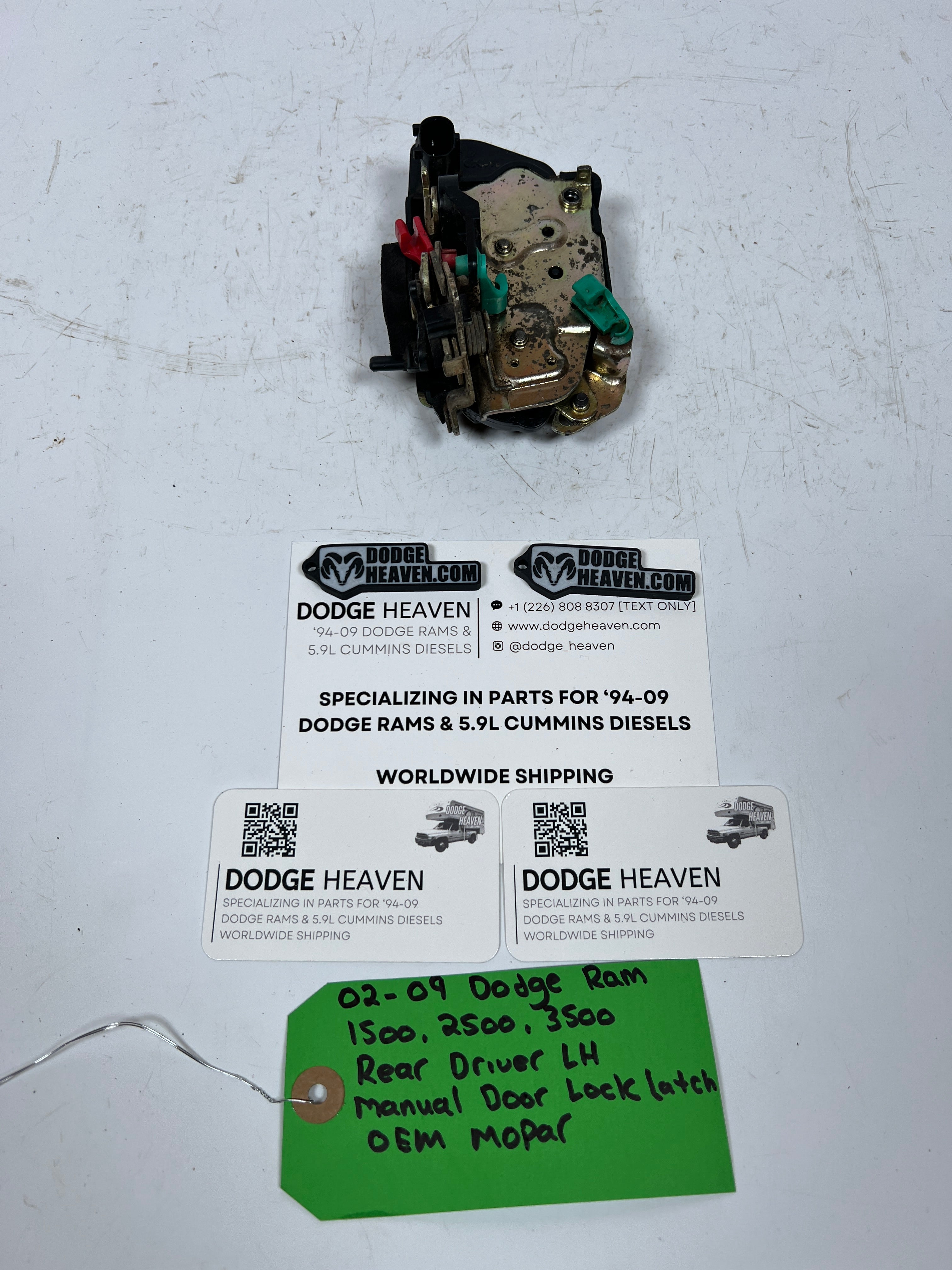 2002-2009 Dodge Ram Rear Driver LH Manual Door Lock Latch