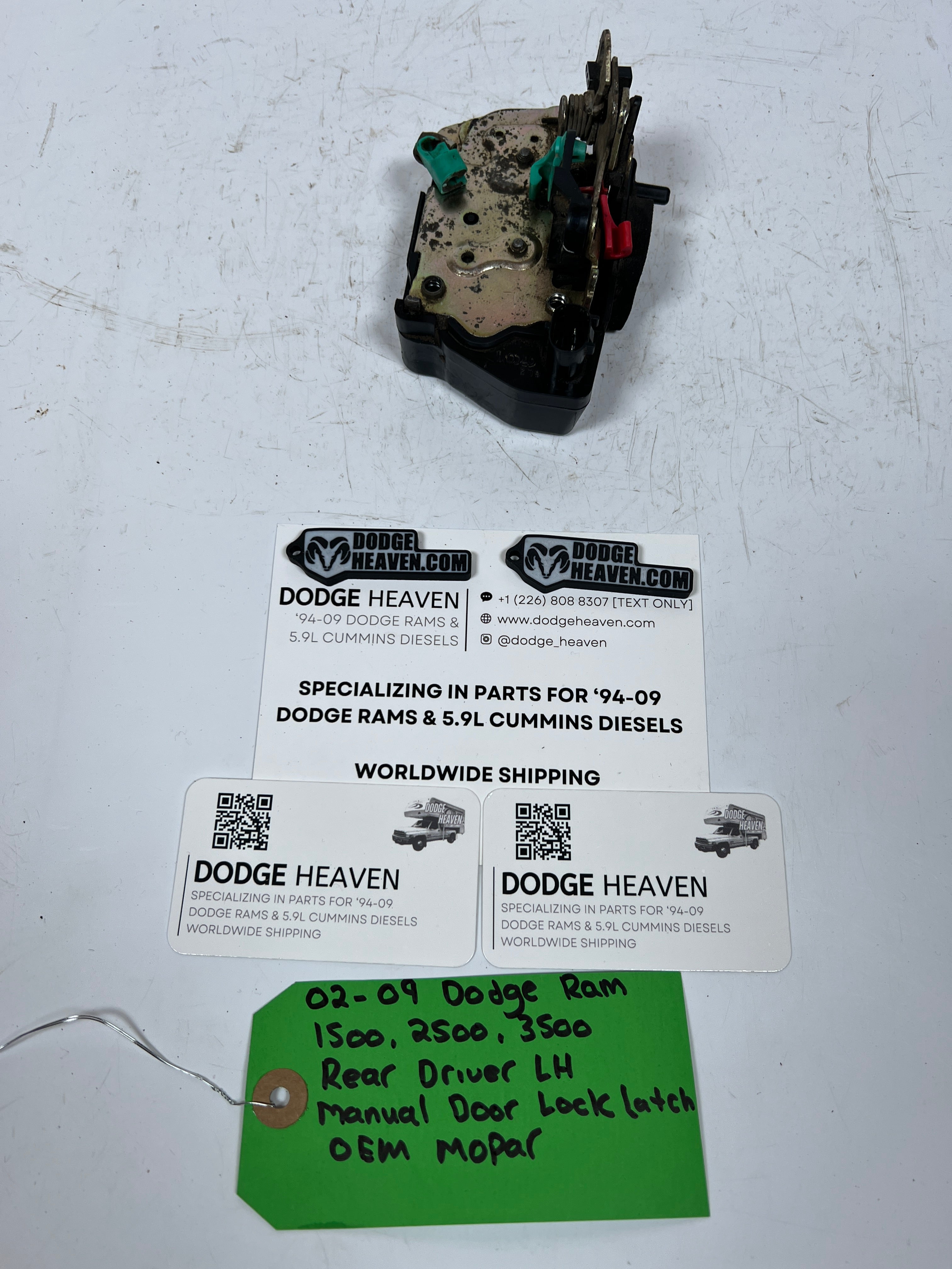 2002-2009 Dodge Ram Rear Driver LH Manual Door Lock Latch