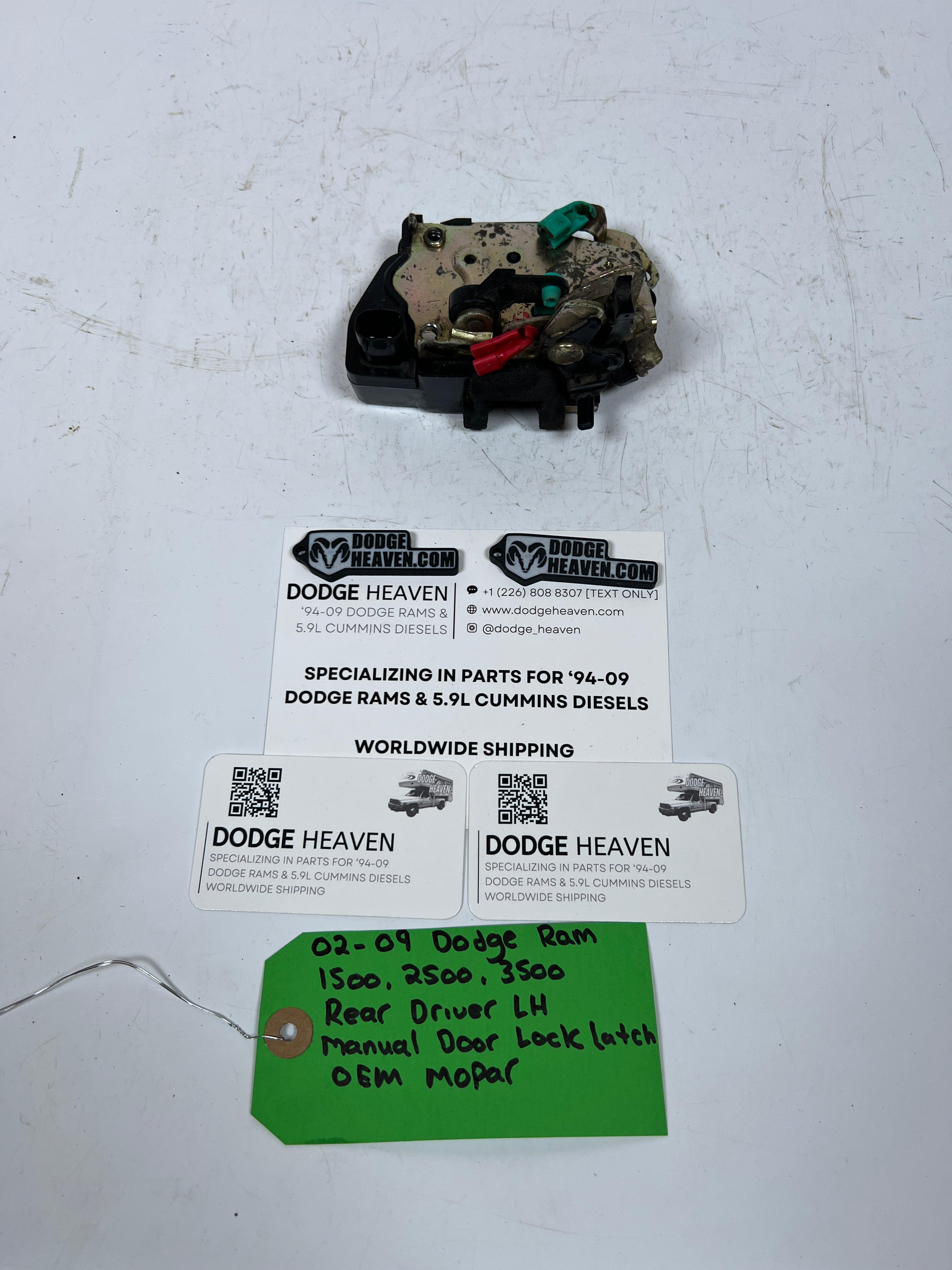 2002-2009 Dodge Ram Rear Driver LH Manual Door Lock Latch