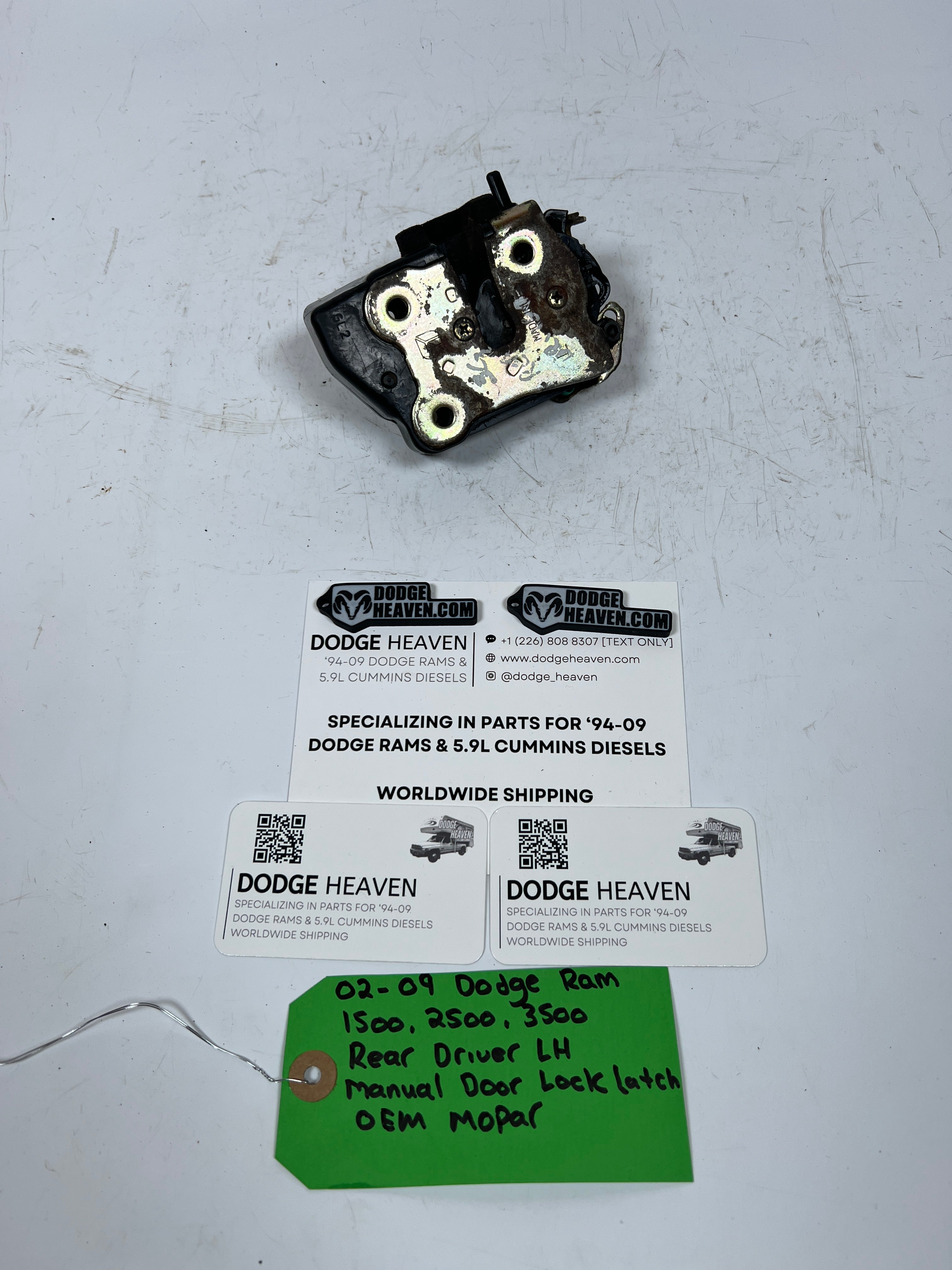 2002-2009 Dodge Ram Rear Driver LH Manual Door Lock Latch