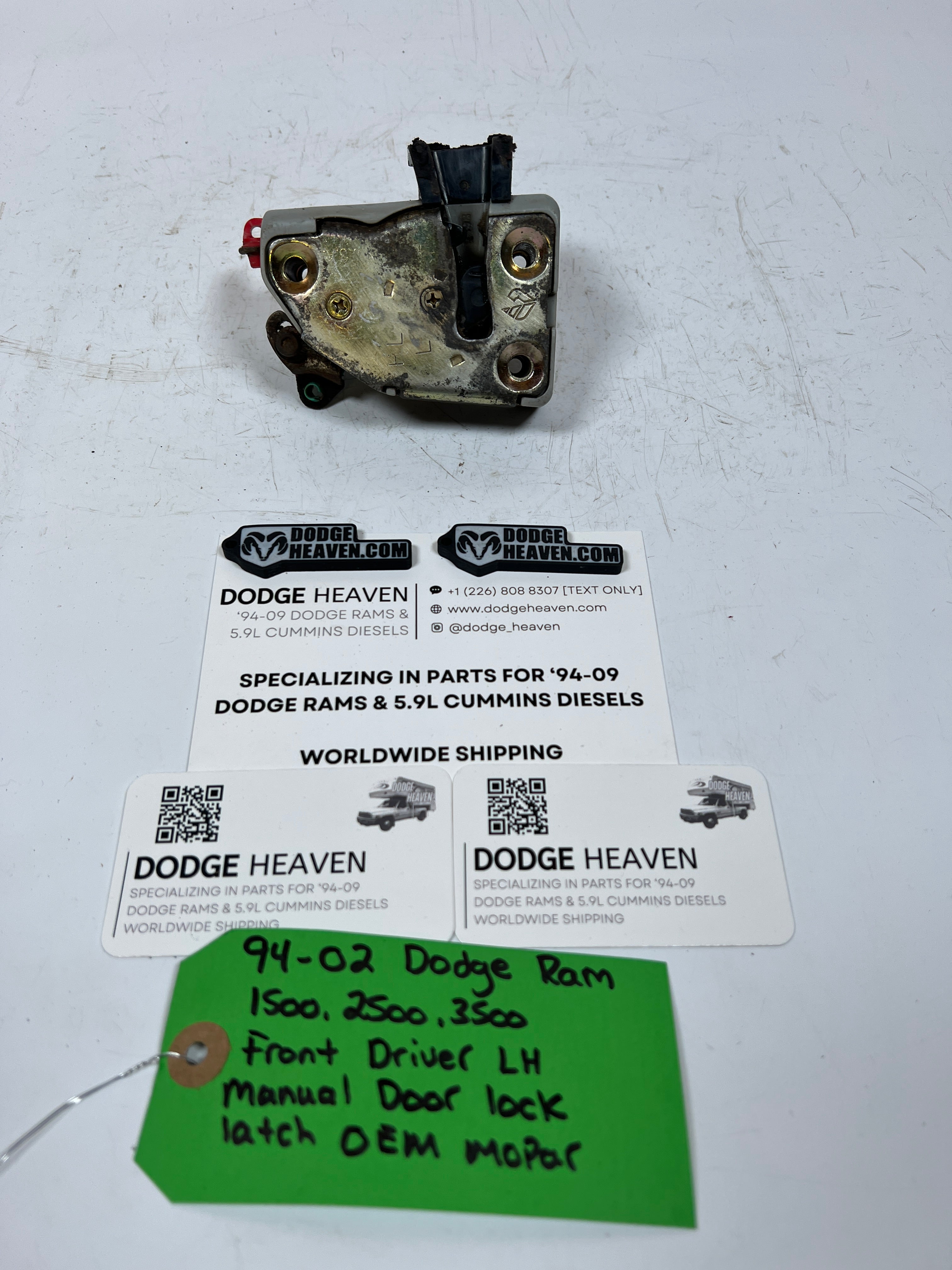 1994-2002 Dodge Ram Front Driver Door LH Manual Door Lock Latch