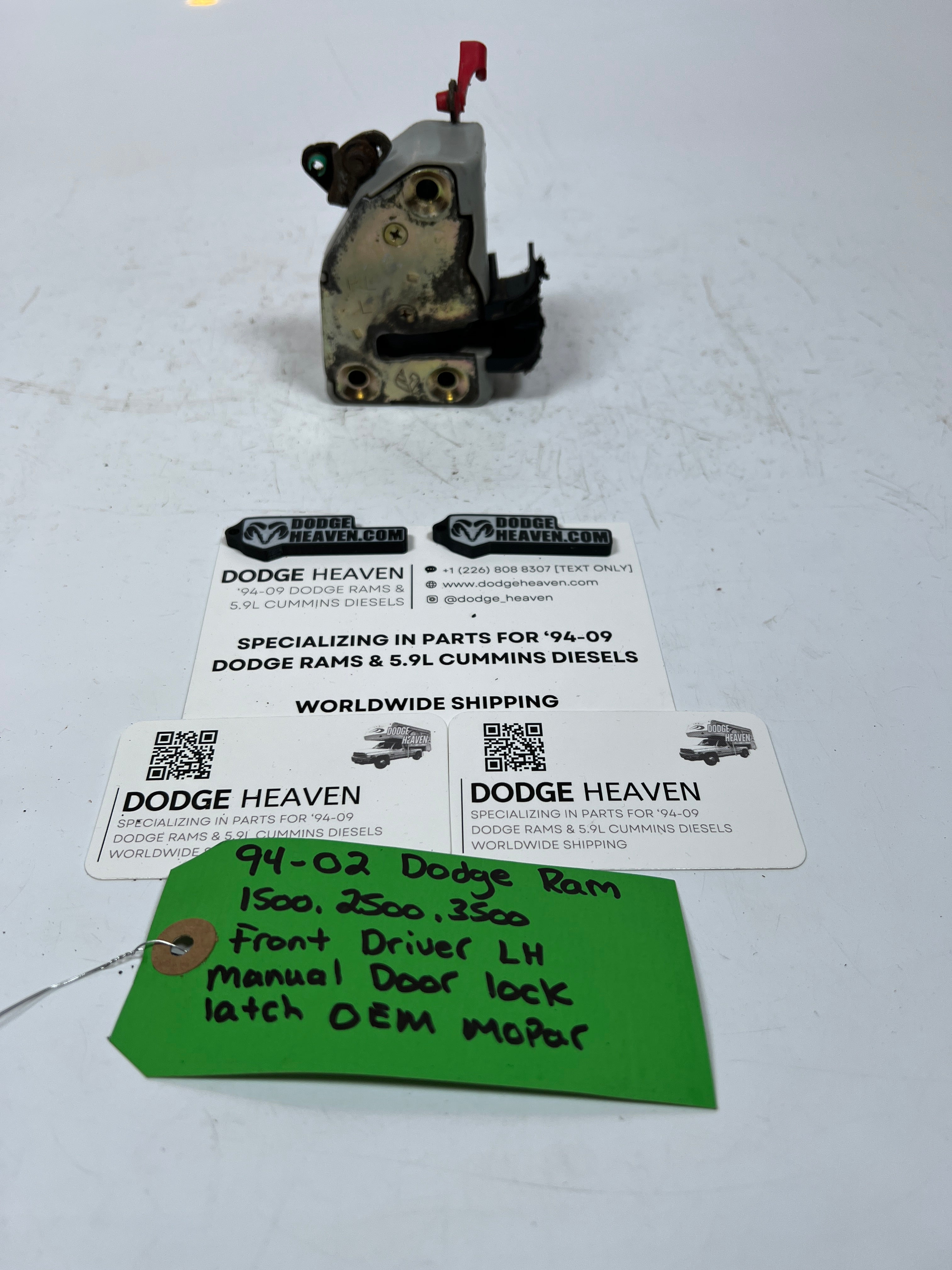 1994-2002 Dodge Ram Front Driver Door LH Manual Door Lock Latch