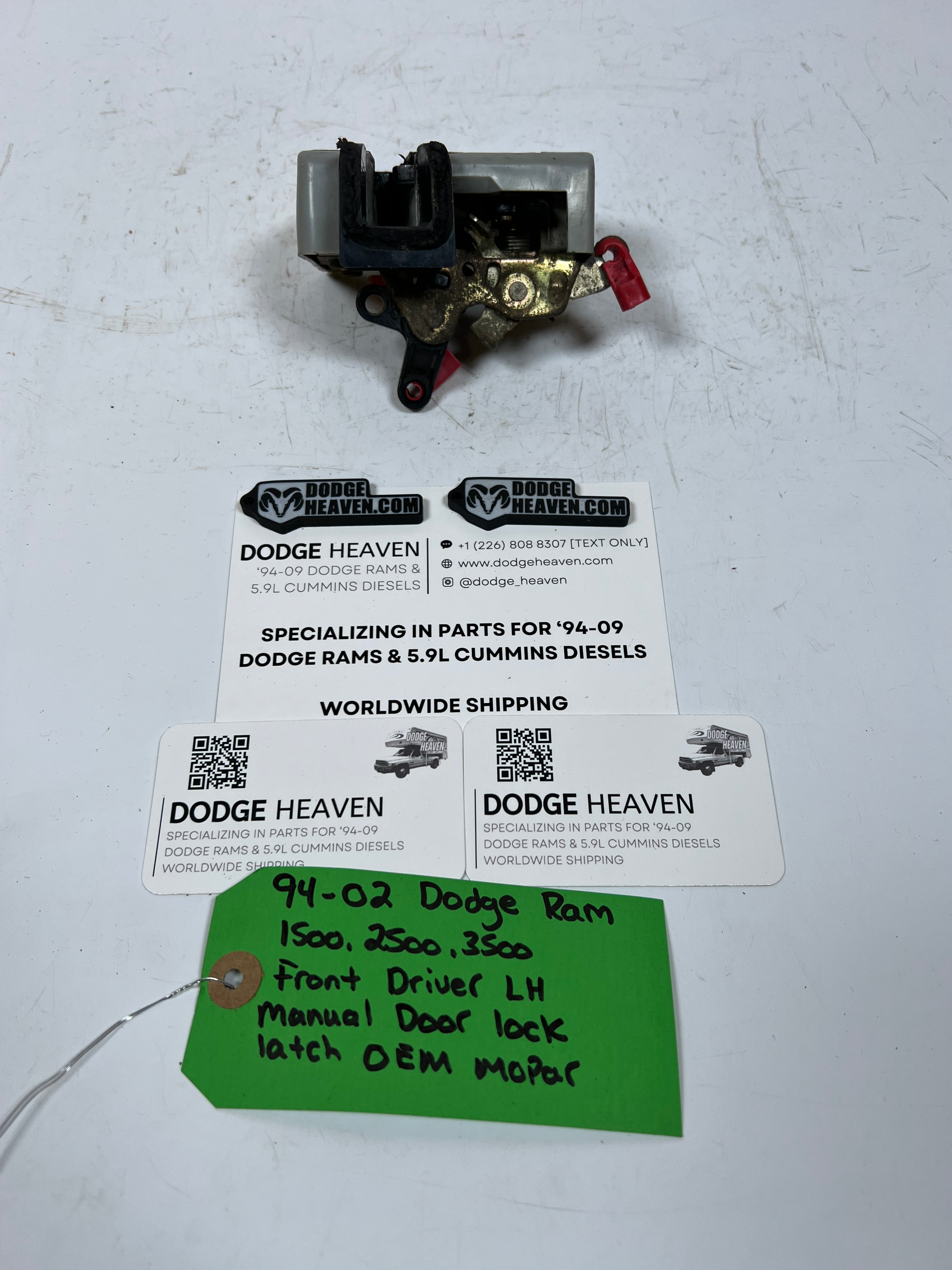 1994-2002 Dodge Ram Front Driver Door LH Manual Door Lock Latch