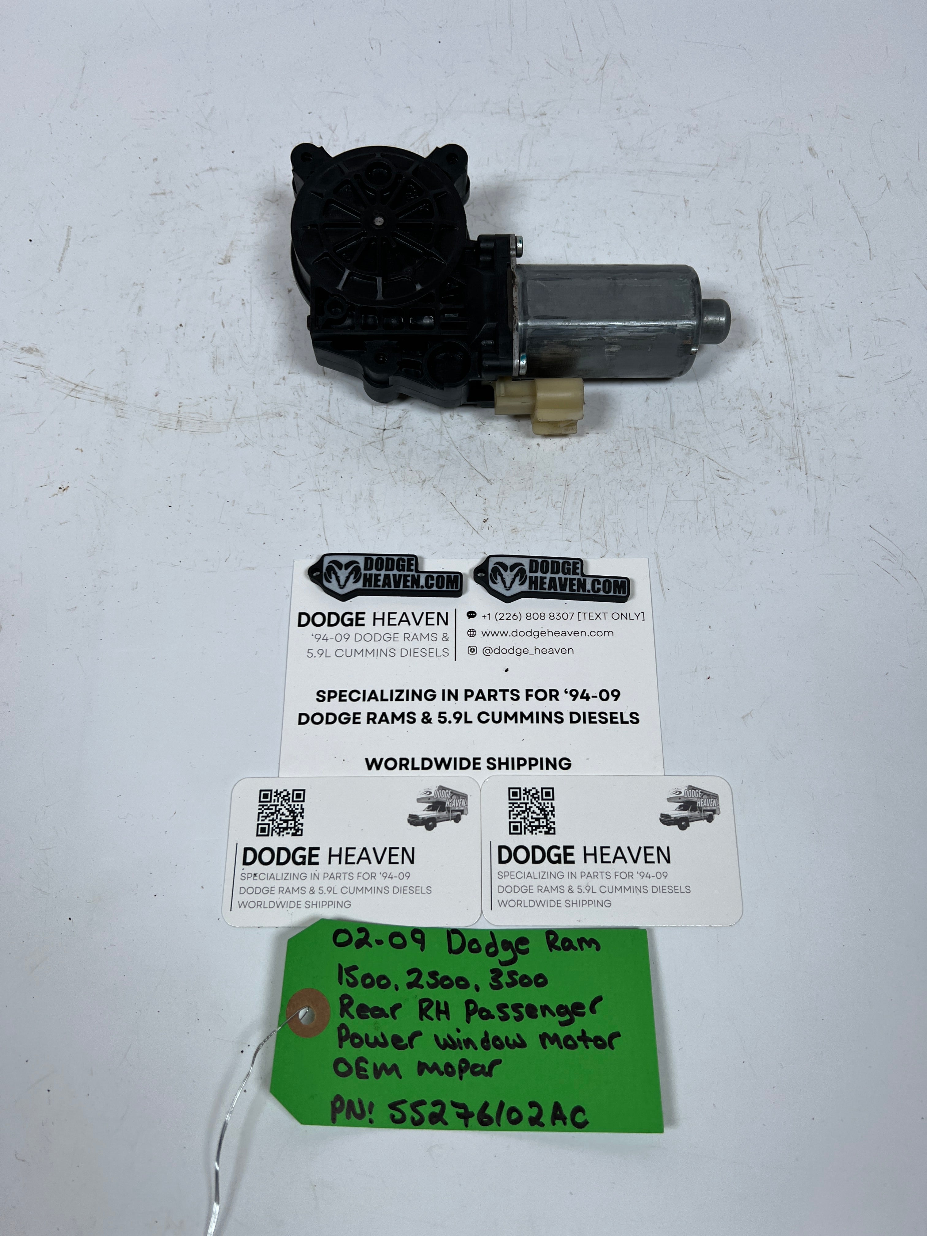 2002-2009 Dodge Ram Rear RH Passenger Power Window Motor