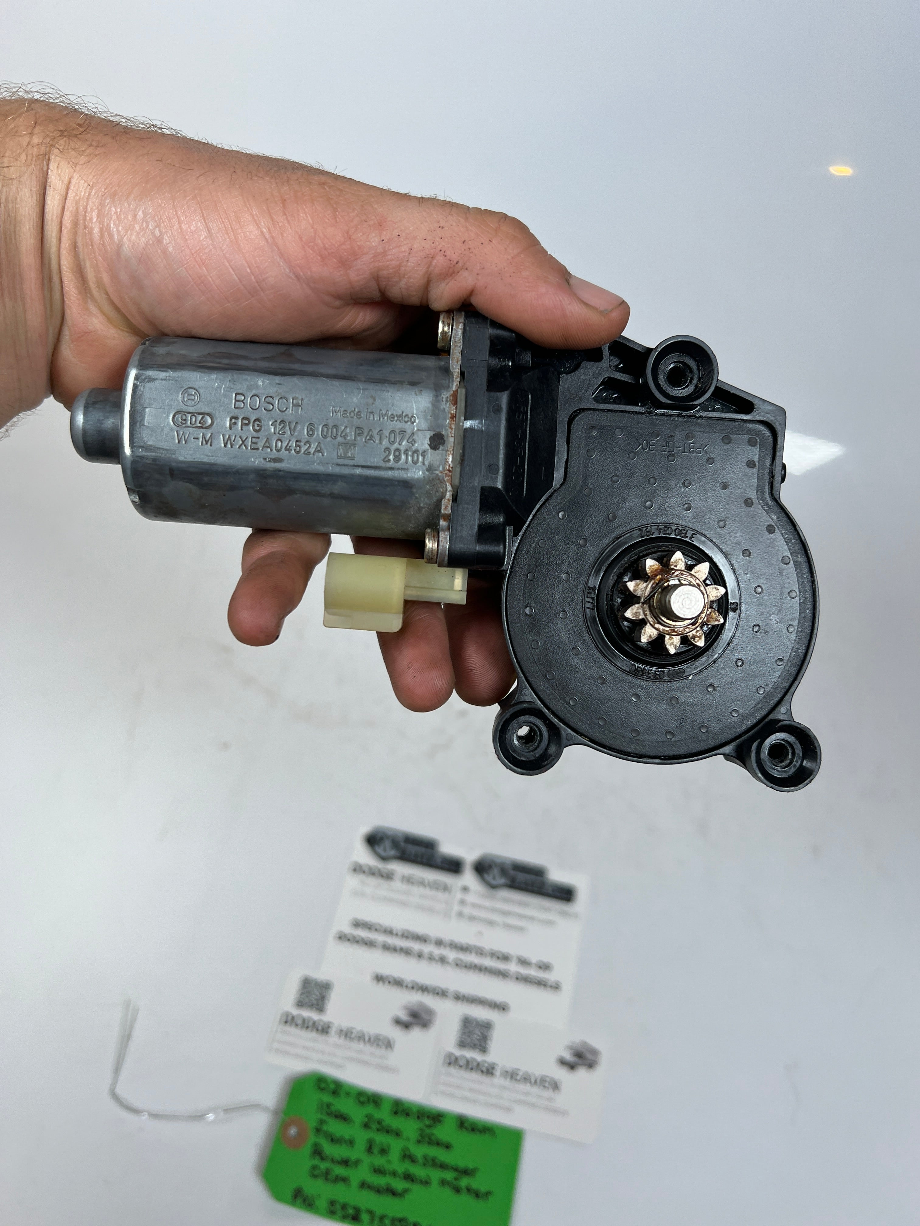 2002-2009 Dodge Ram Front RH Passenger Power Window Motor
