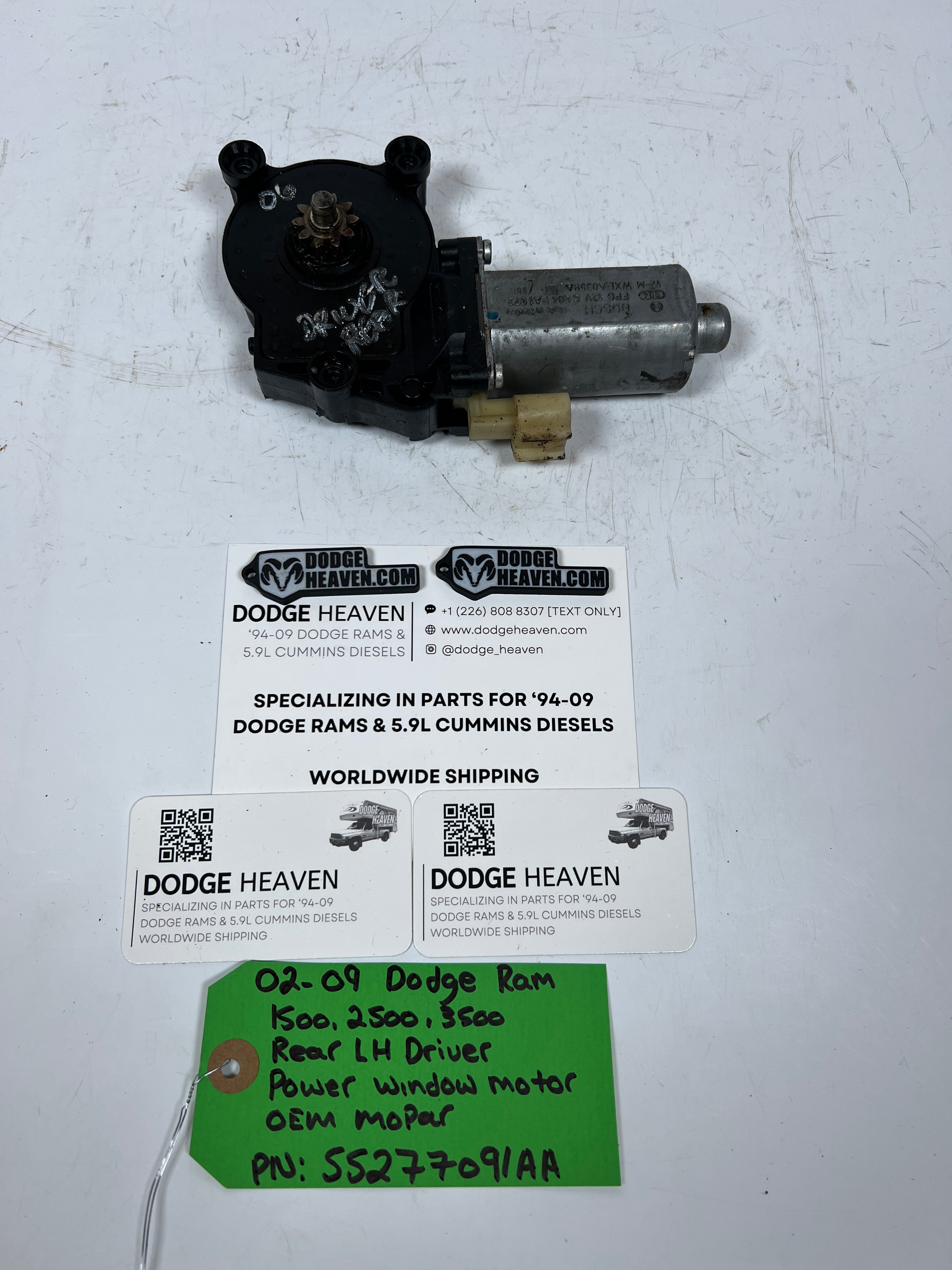 2002-2009 Dodge Ram Rear LH Driver Power Window Motor