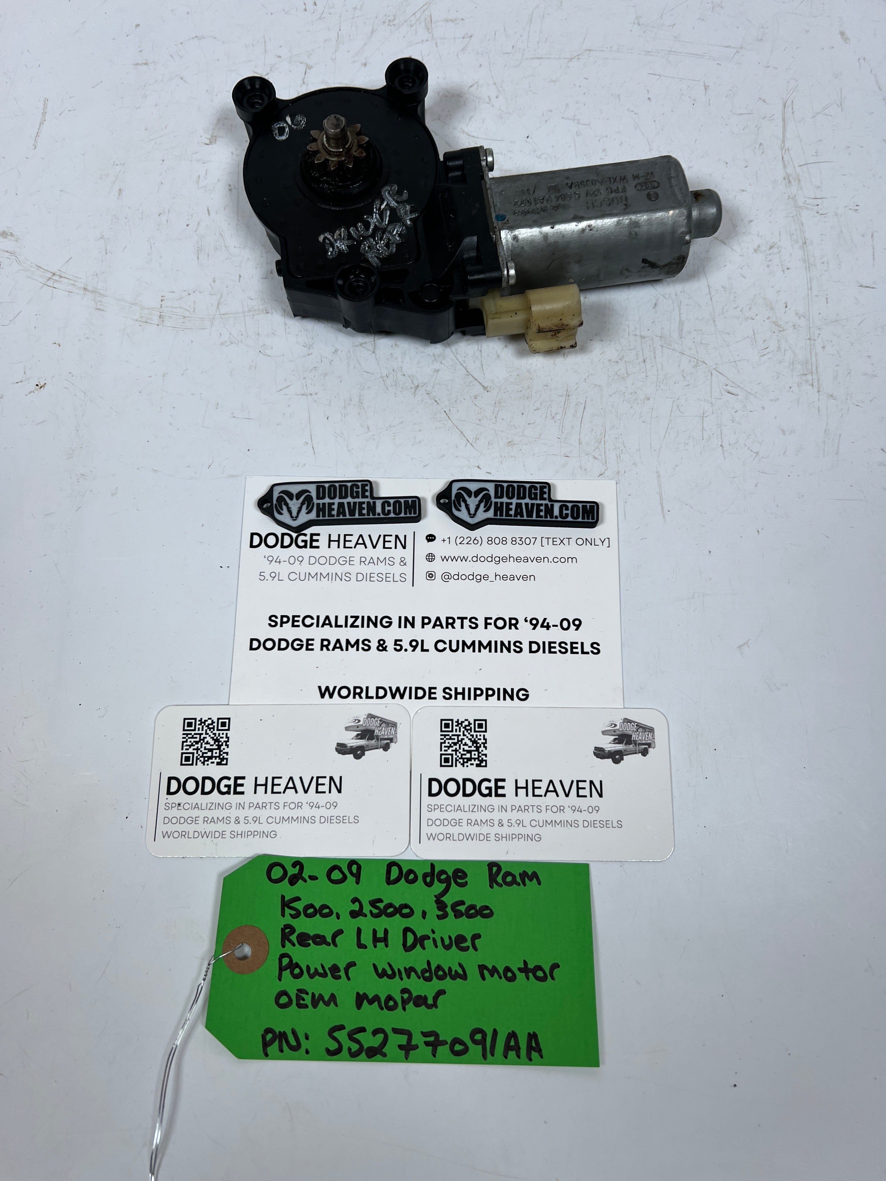 2002-2009 Dodge Ram Rear LH Driver Power Window Motor