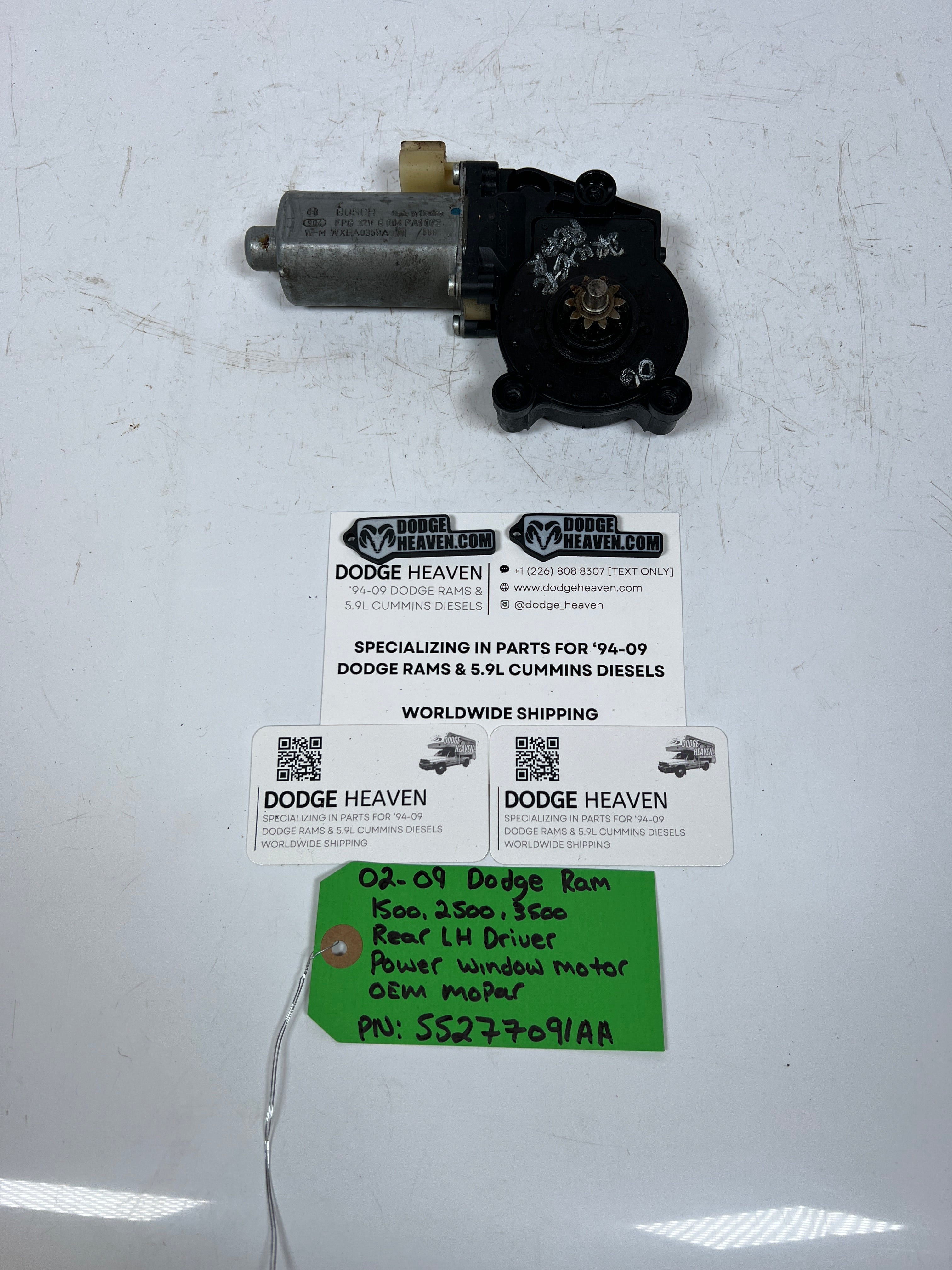 2002-2009 Dodge Ram Rear LH Driver Power Window Motor