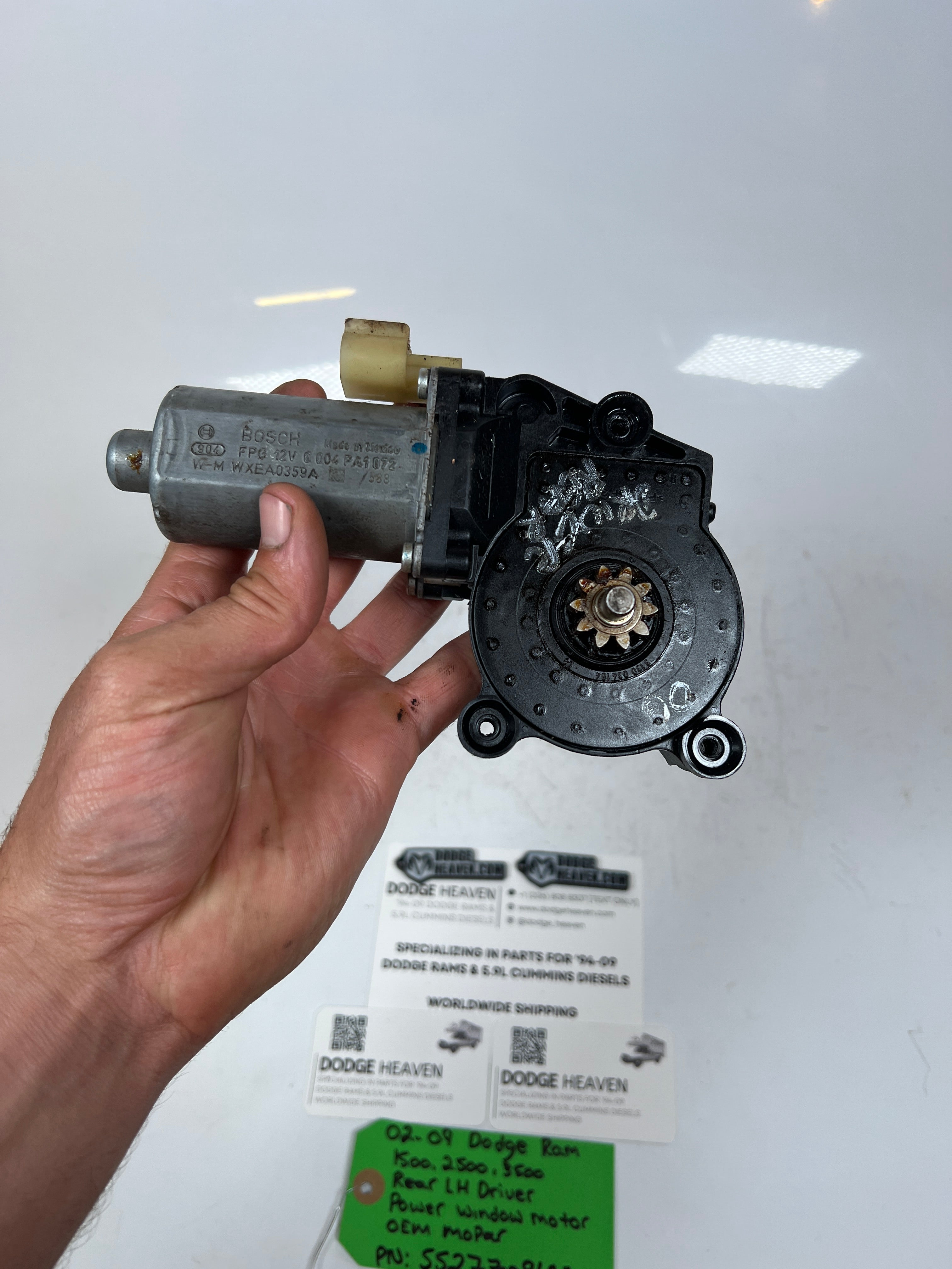 2002-2009 Dodge Ram Rear LH Driver Power Window Motor