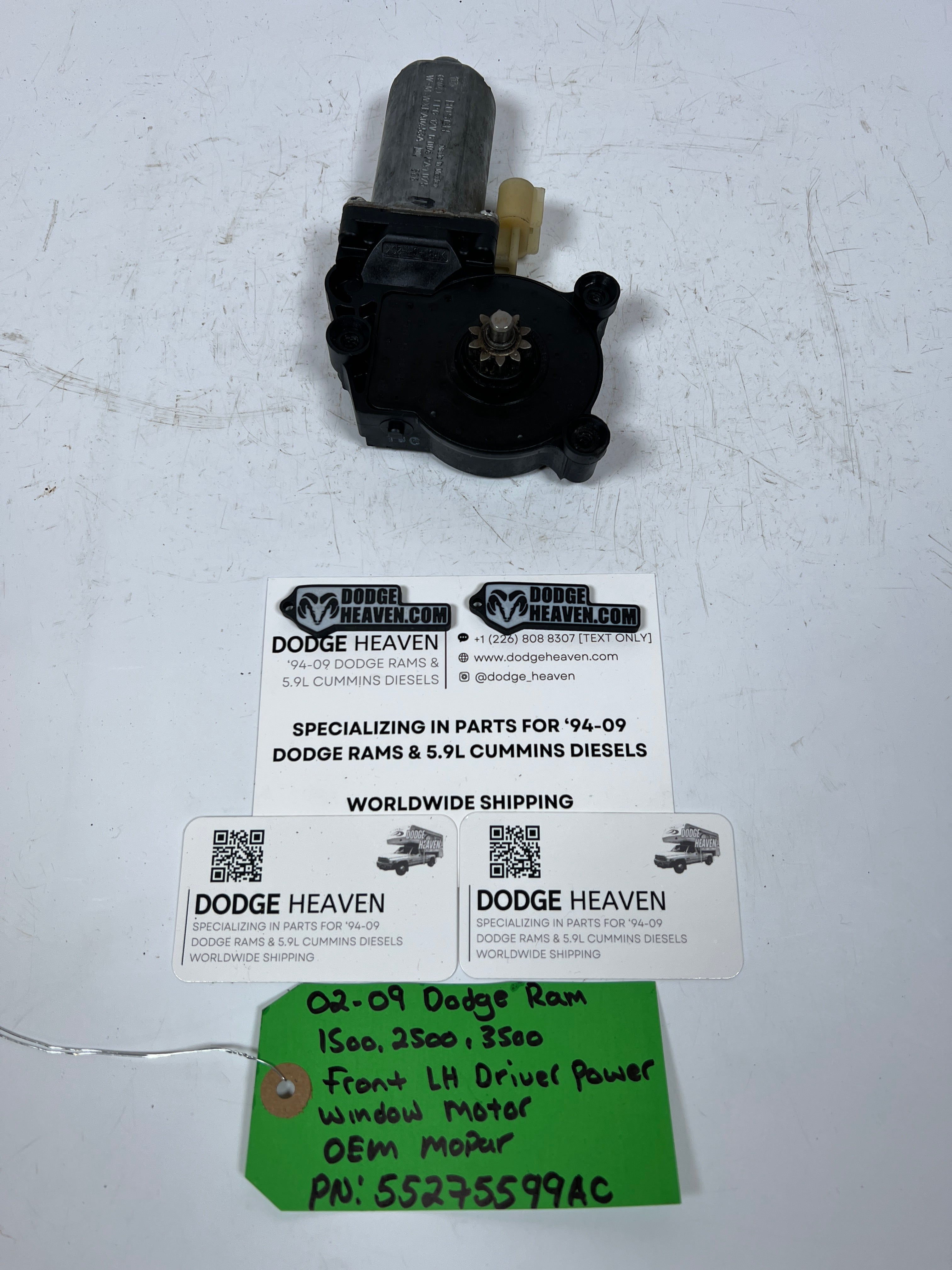 2002-2009 Dodge Ram Front LH Driver Power Window Motor