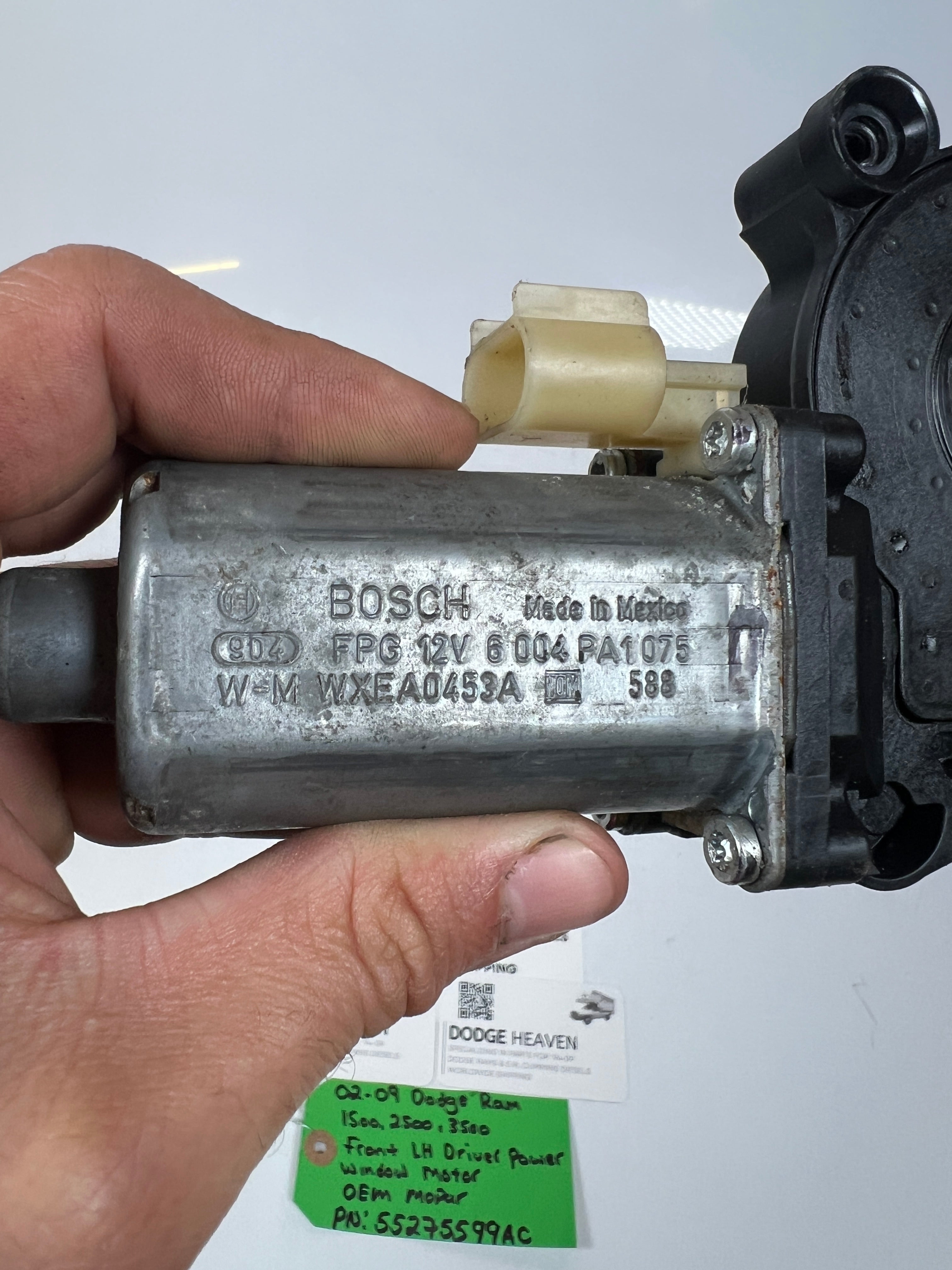 2002-2009 Dodge Ram Front LH Driver Power Window Motor