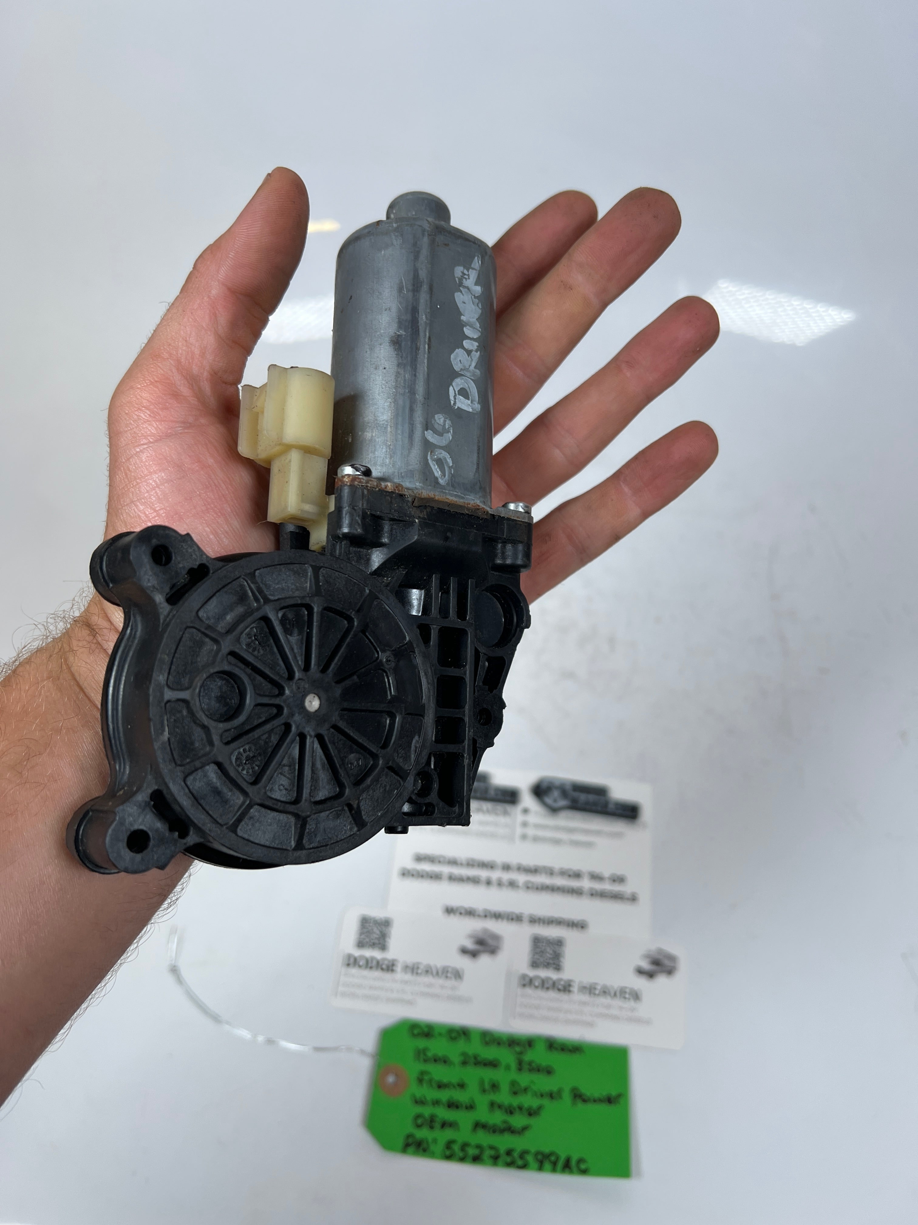 2002-2009 Dodge Ram Front LH Driver Power Window Motor