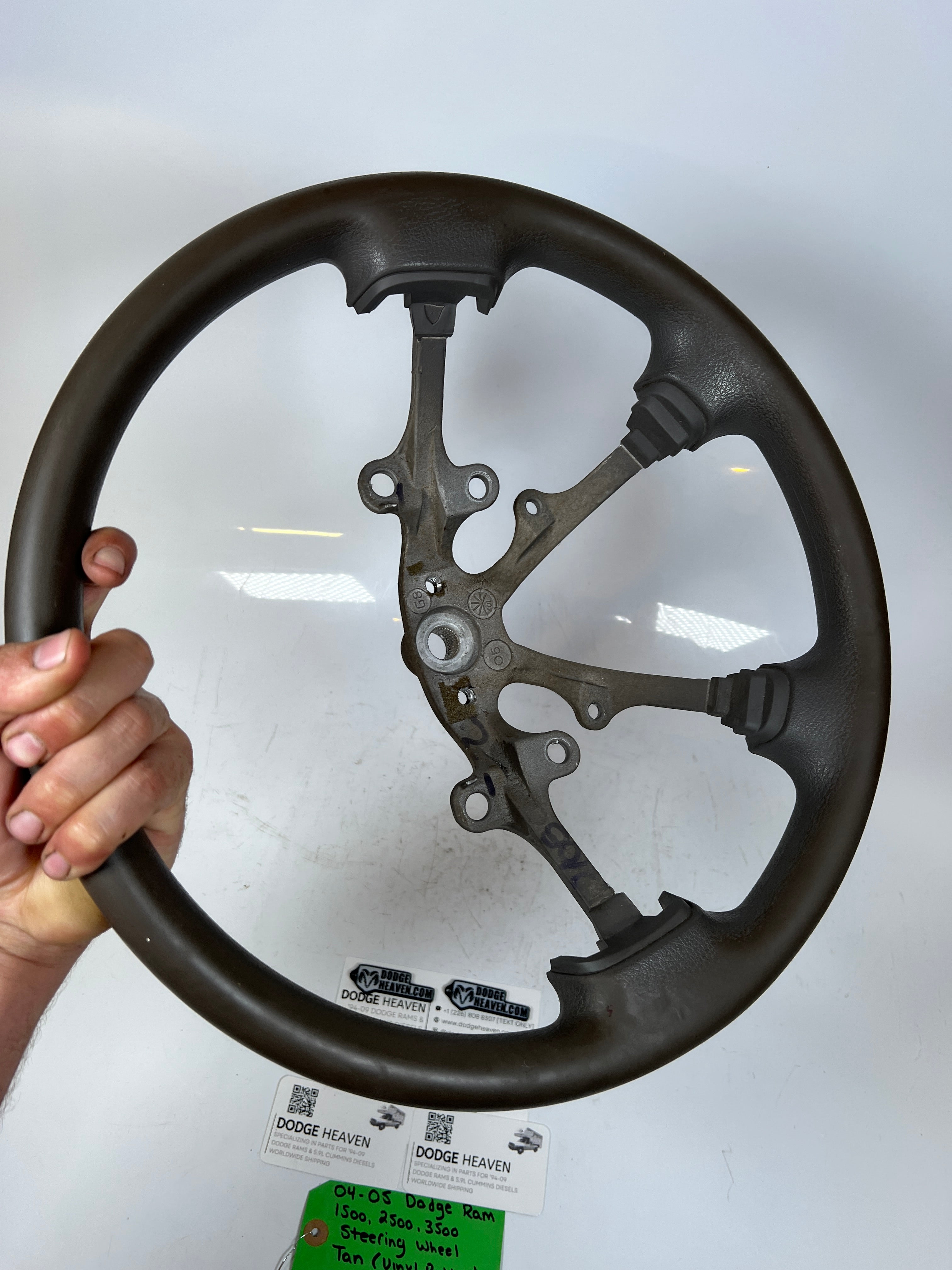 2004-2005 Dodge Ram 1500 2500 3500  Steering Wheel Tan Vinyl Rubber