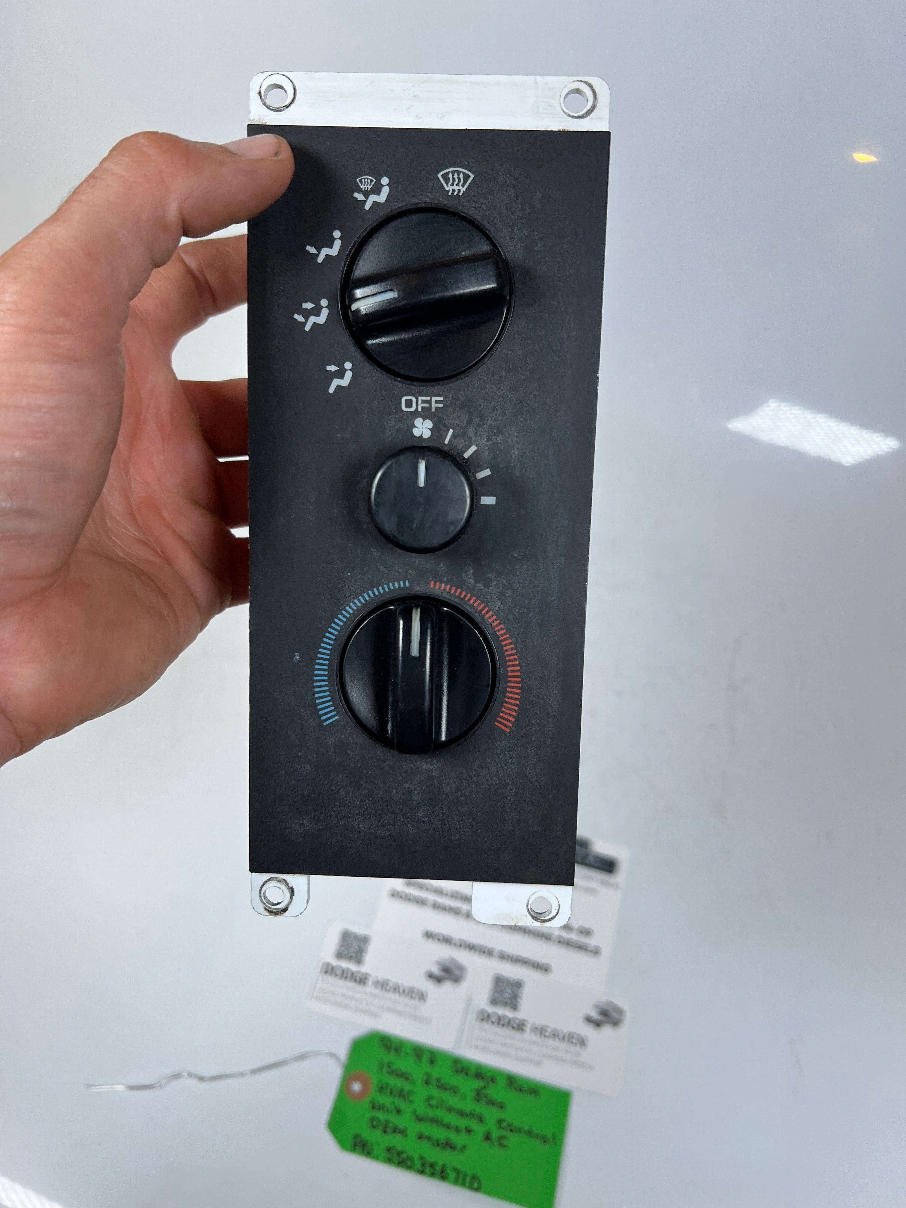 1994-1997 Dodge Ram HVAC Climate Control Heat Without AC