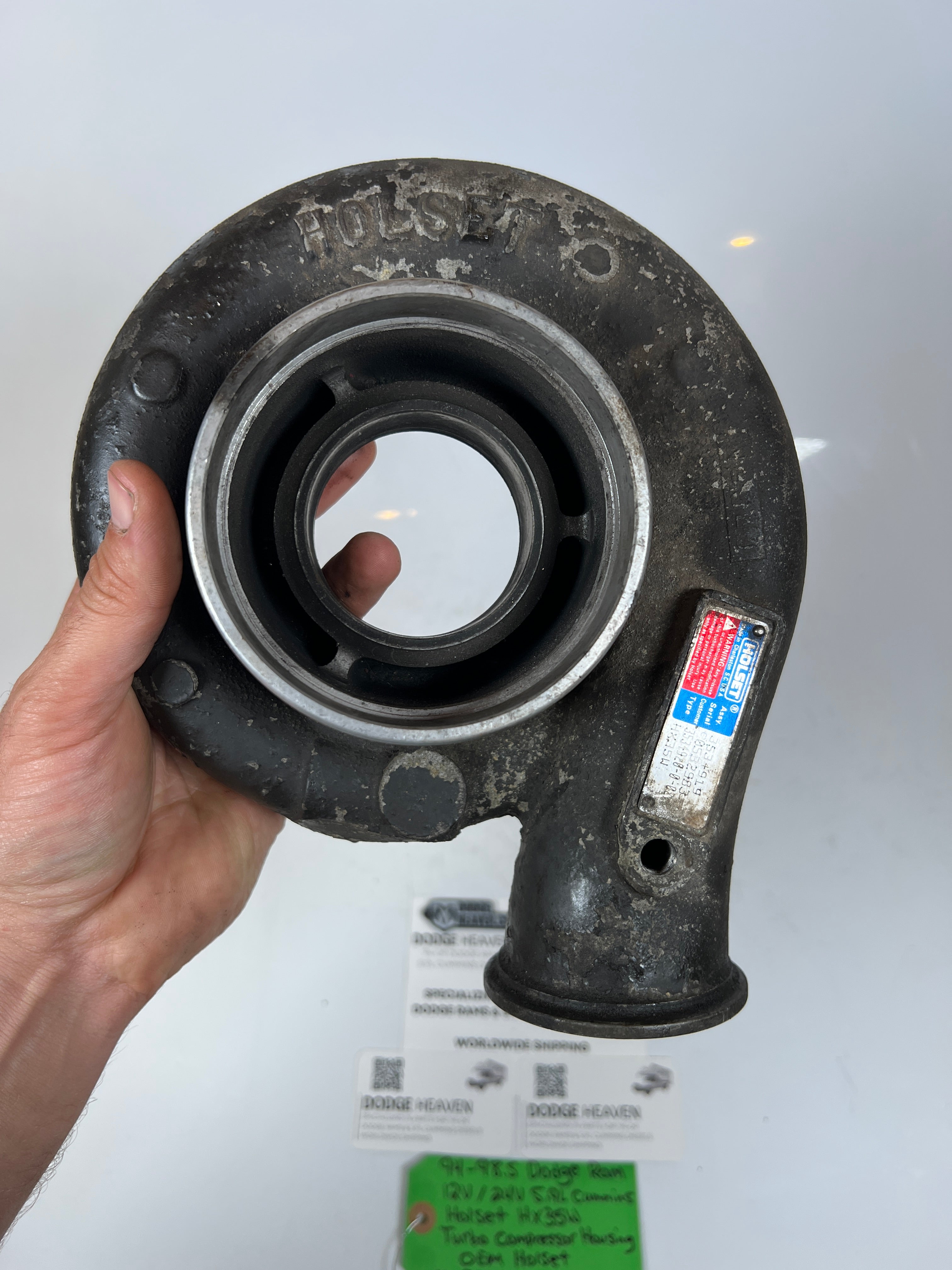 1994-1998.5 Dodge Ram 5.9L Cummins HX35 HX35W Turbo Compressor Housing