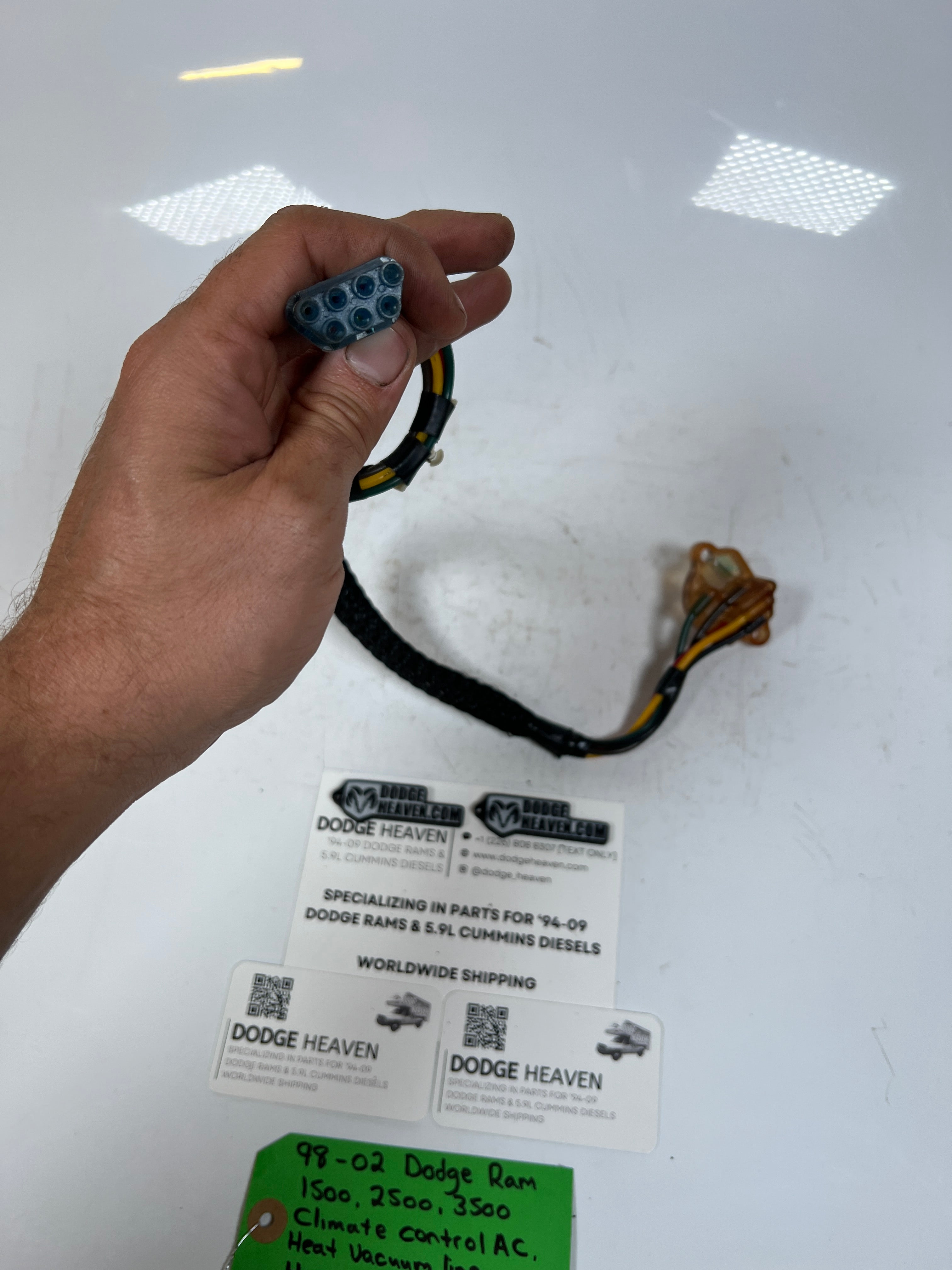 1998-2002 Dodge Ram Climate Control AC Heat HVAC Vacuum Line